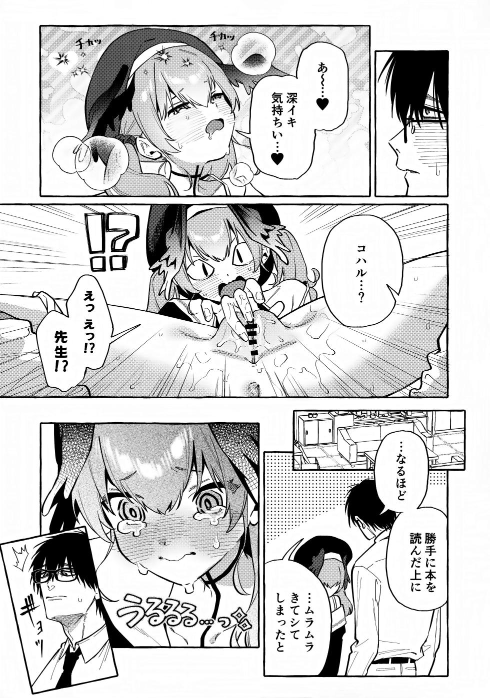 (C102) [Konoshiro Shinko (Yamagara Tasuku, Karasuma Yayoi)] Koharu no Kakoku na Onanie Archive (Blue Archive) - Page 6