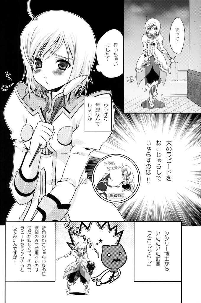 C75) [Holiday School (Chikaya)] Kuro Ookami ni Ki o Tsukete! (Tales of Vesperia) - Page 3