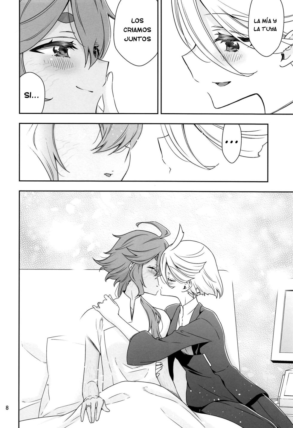 (C102) [Waterfall (Takano Saku)] Shukufuku no Hi | Day of Blessing (Mobile Suit Gundam: The Witch from Mercury) [Spanish] [Scan DIY +18] - Page 7