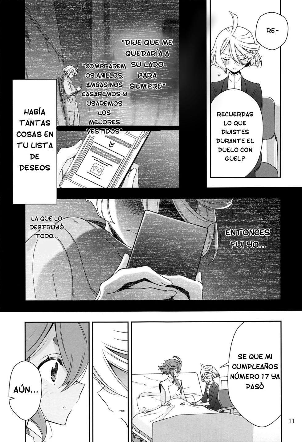(C102) [Waterfall (Takano Saku)] Shukufuku no Hi | Day of Blessing (Mobile Suit Gundam: The Witch from Mercury) [Spanish] [Scan DIY +18] - Page 10