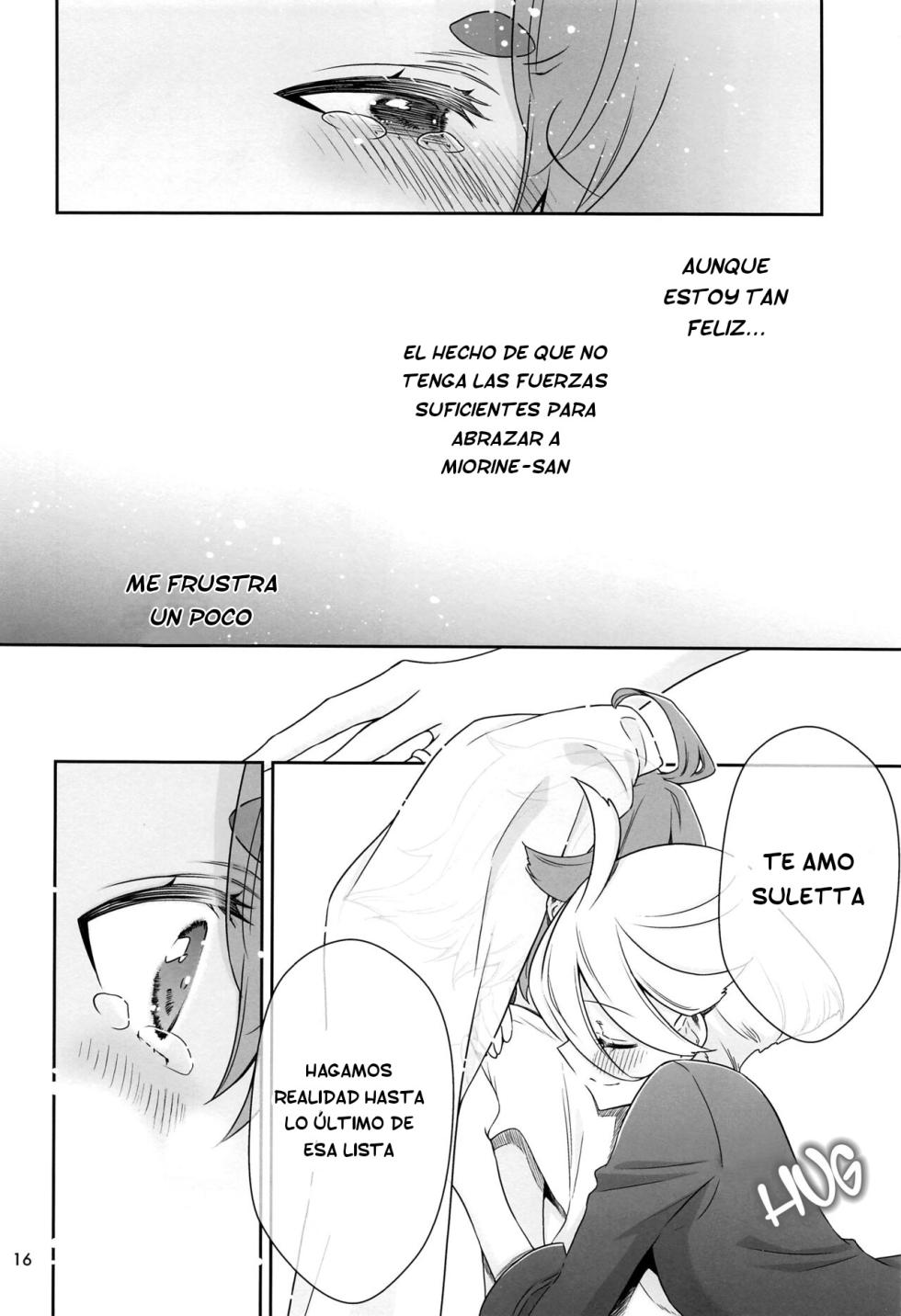 (C102) [Waterfall (Takano Saku)] Shukufuku no Hi | Day of Blessing (Mobile Suit Gundam: The Witch from Mercury) [Spanish] [Scan DIY +18] - Page 16