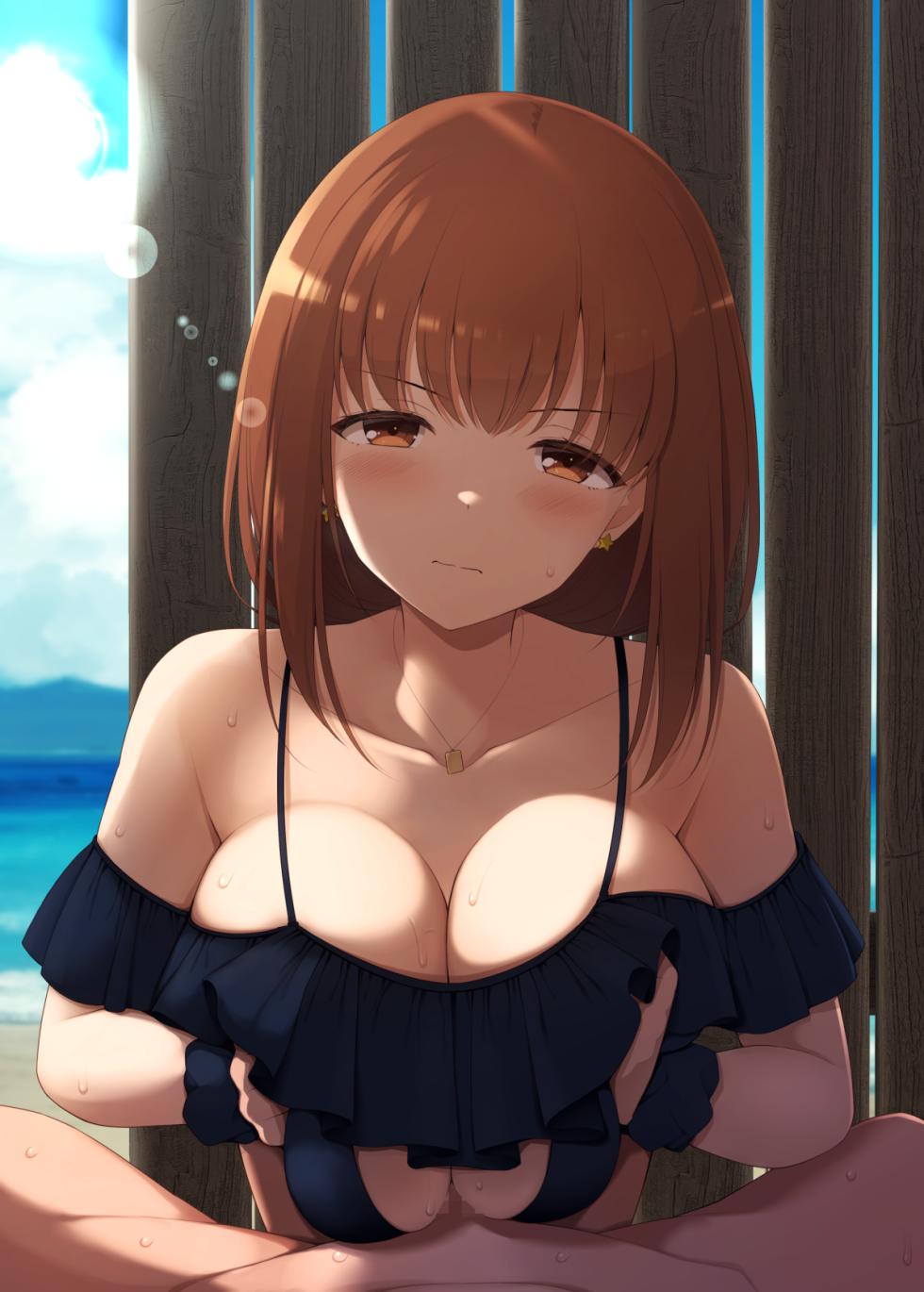 [Kurikara] Kaisuiyokuba de Gaman Dekinakunatte Shimatta Danshi Gakusei o Yasashiku Hasande kureru Hakutou Rei-san - Page 22