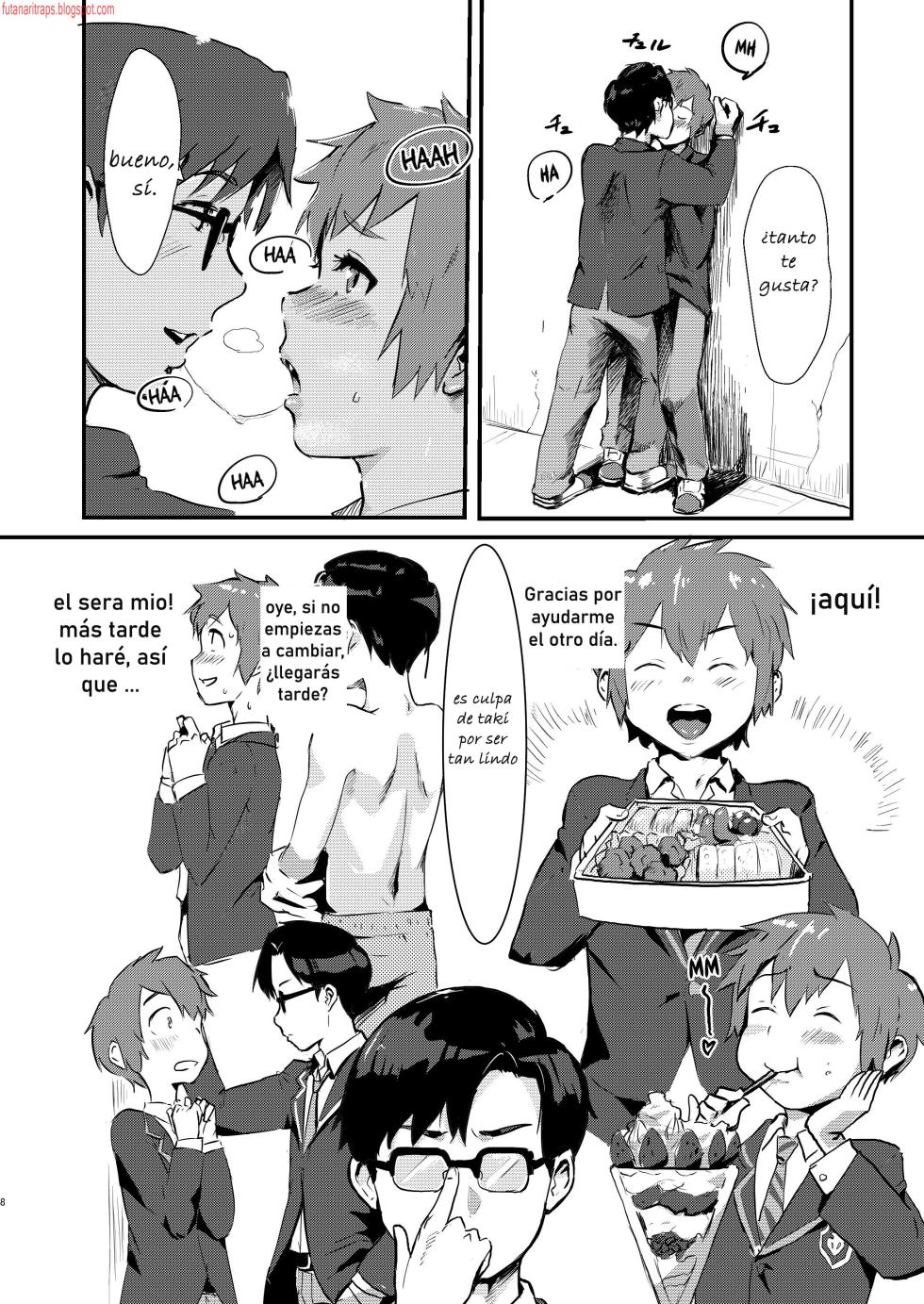 [Goma Brothers (Gomabura)] Taki no Ana. - sissy hole. Zenpen (Kimi no Na wa.)  [Spanish] [Bananare22] [Digital] - Page 7