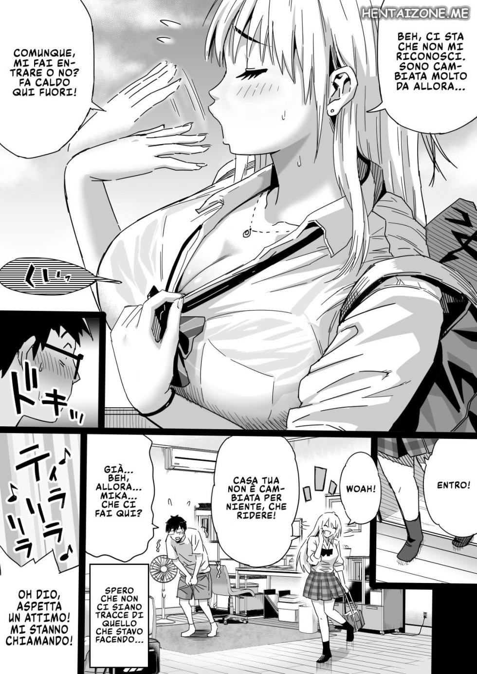 [Kamakiri Farm] Hisashiburi ni Saikai shita Osananajimi wa Dosukebe Gal ni Nattemashita. | la Mia Vecchia Amica Mika [Italian] - Page 5