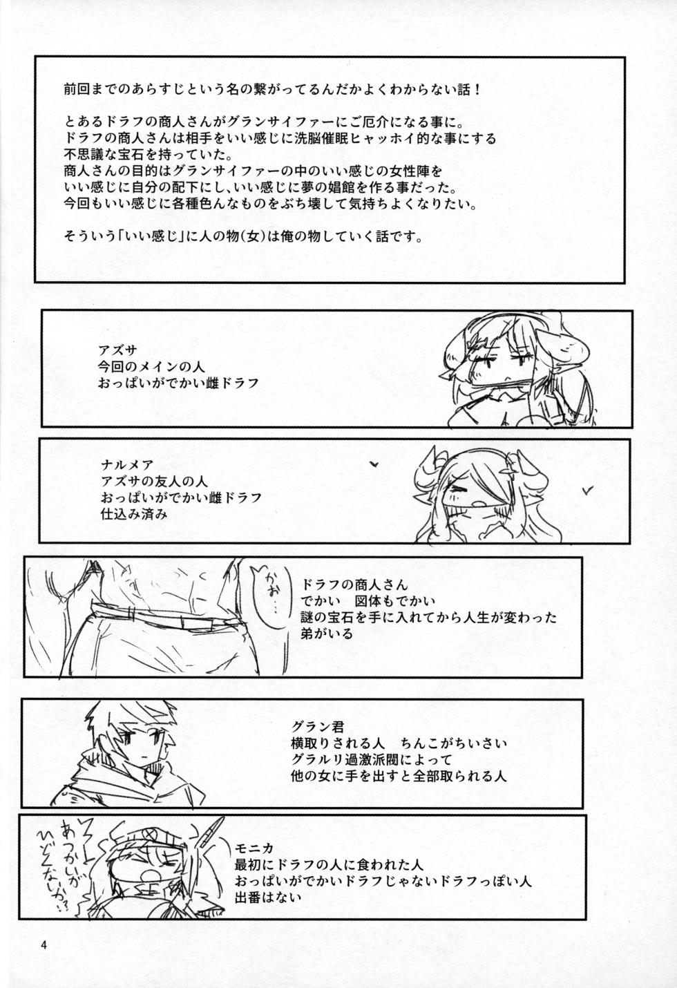(C102) [Yayui (Shirogisu)] Sendora (Granblue Fantasy) - Page 3