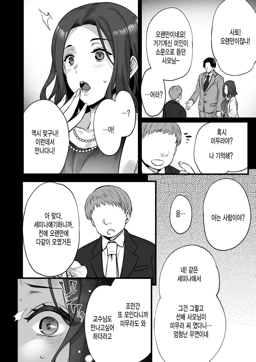 [Himeya (Abe Inori)] Tsuma no Hajimete no Otoko 3 ~Kimeseku Choukyou Sareta Tsuma wa Zetsurin Koubi kara Nogarerarenai~ [Korean] [미쿠다요] - Page 6