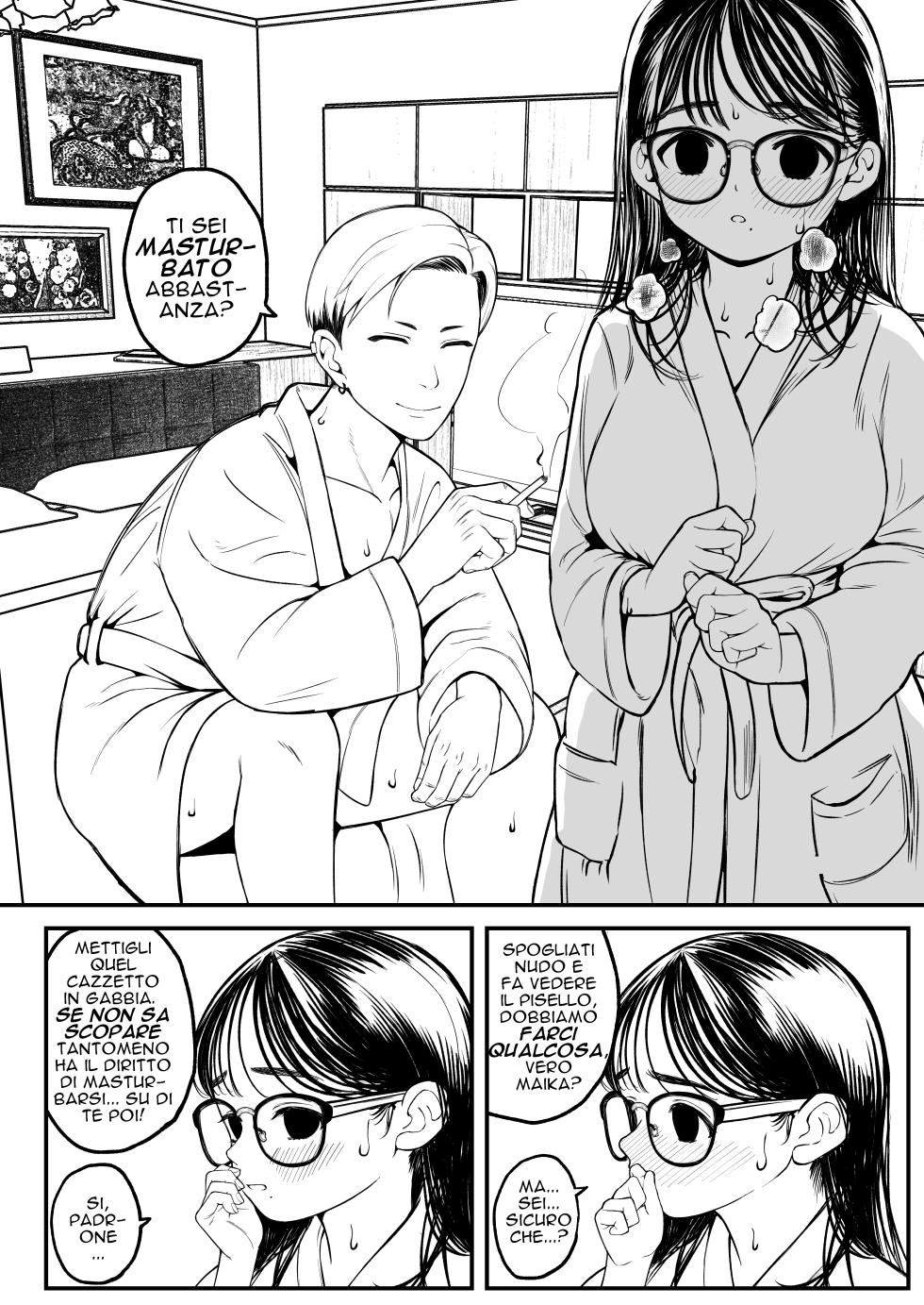 [Dochakuso Happy! (Yumekawa Dododo-chan)] Boku to Kanojo to Goshujin-sama no Fuyuyasumi Me 1+2[Italian] - Page 11