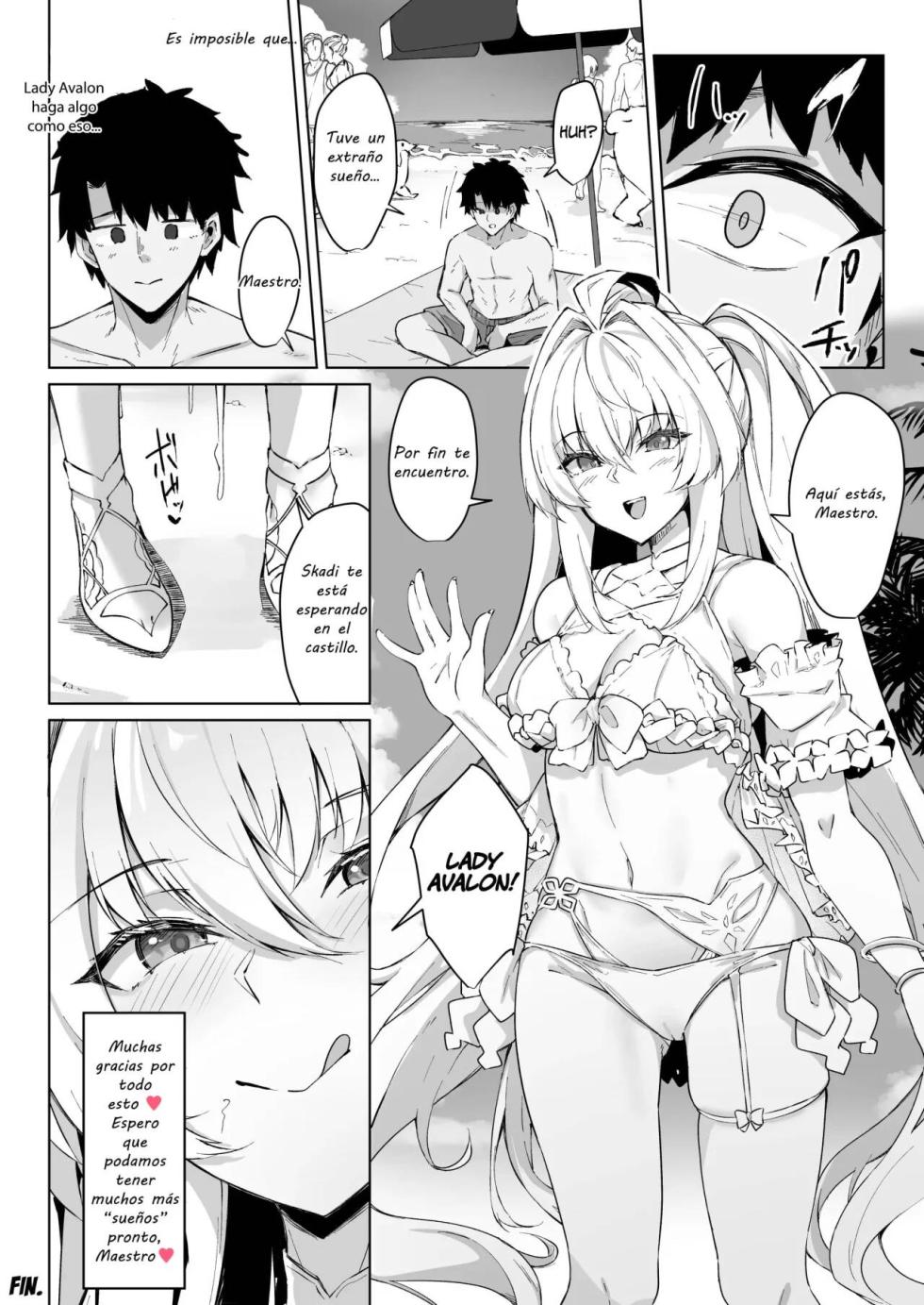 [Tiusan Kingdom (Kazamitiu)] Manatsu no Chaldea Summer Vacation Lady Avalon Hen (Fate/Grand Order) [Spanish] [Digital] - Page 32