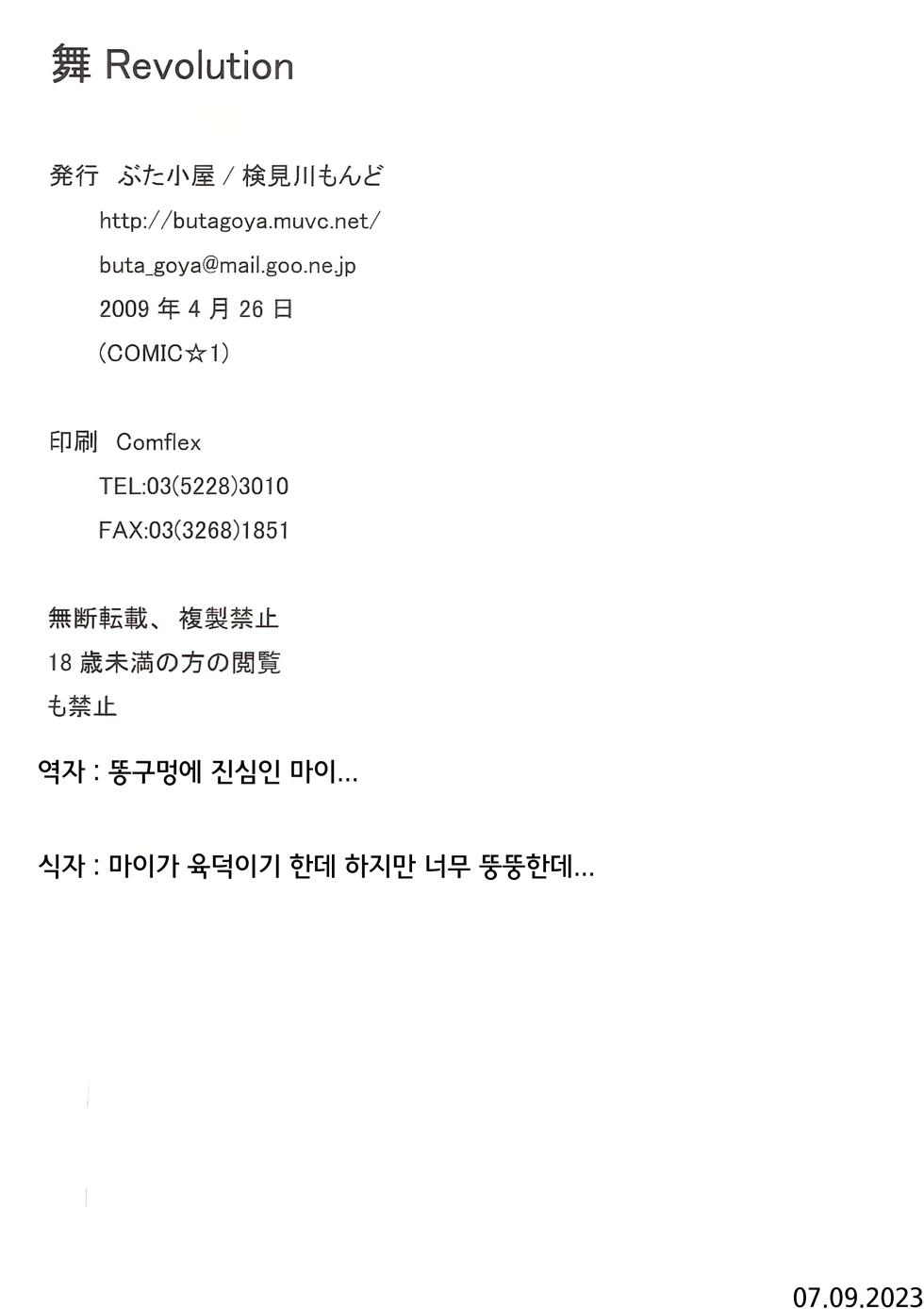 (COMIC1☆3) [Butagoya (Kemigawa Mondo)] Mai Revolution (The King of Fighters) [Korean] - Page 8