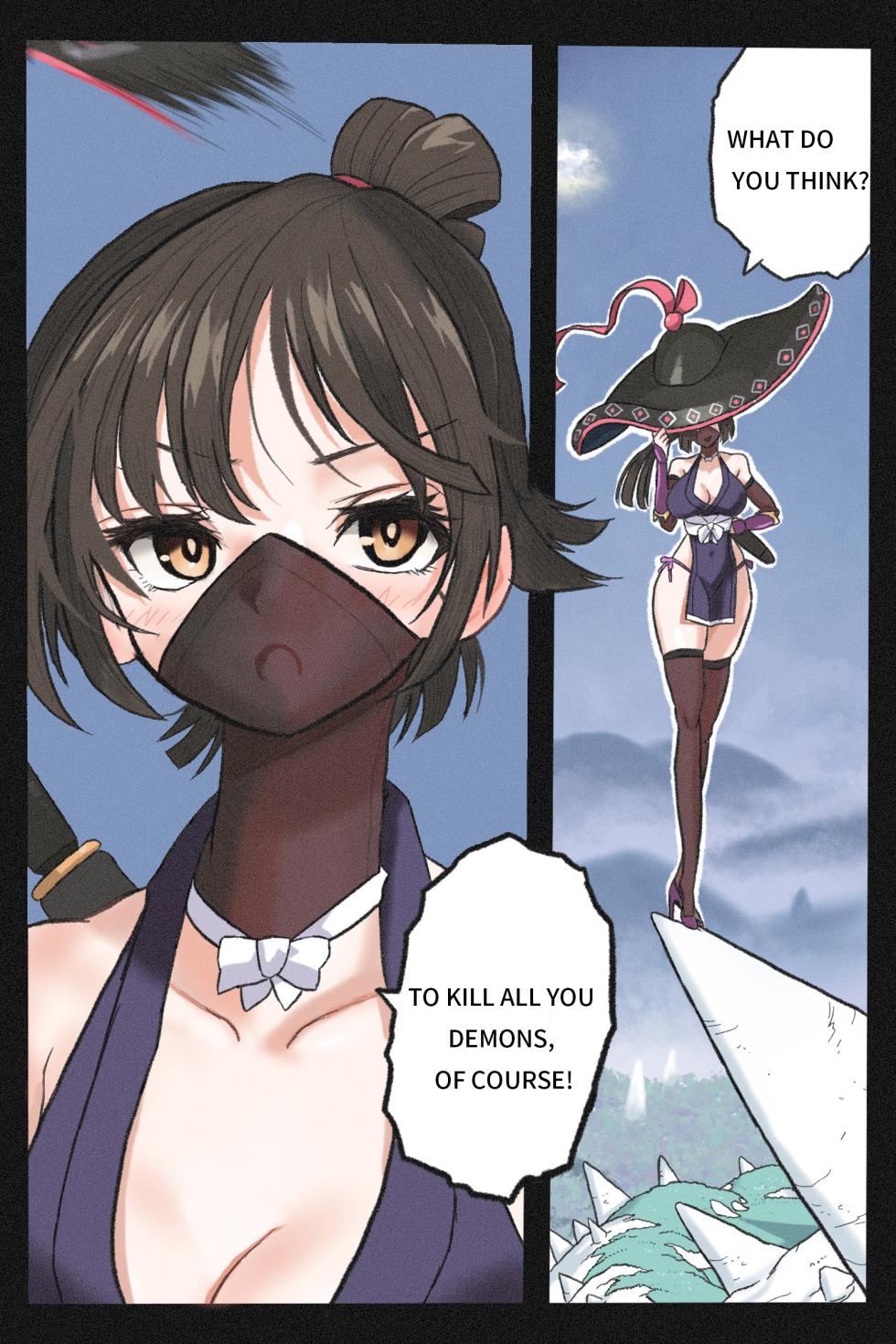 [Okamoto Gahaku] Mankoku Bujutsukai 3 ~Oni Yuki Kunoichi Goumon Hen~ [English] - Page 7