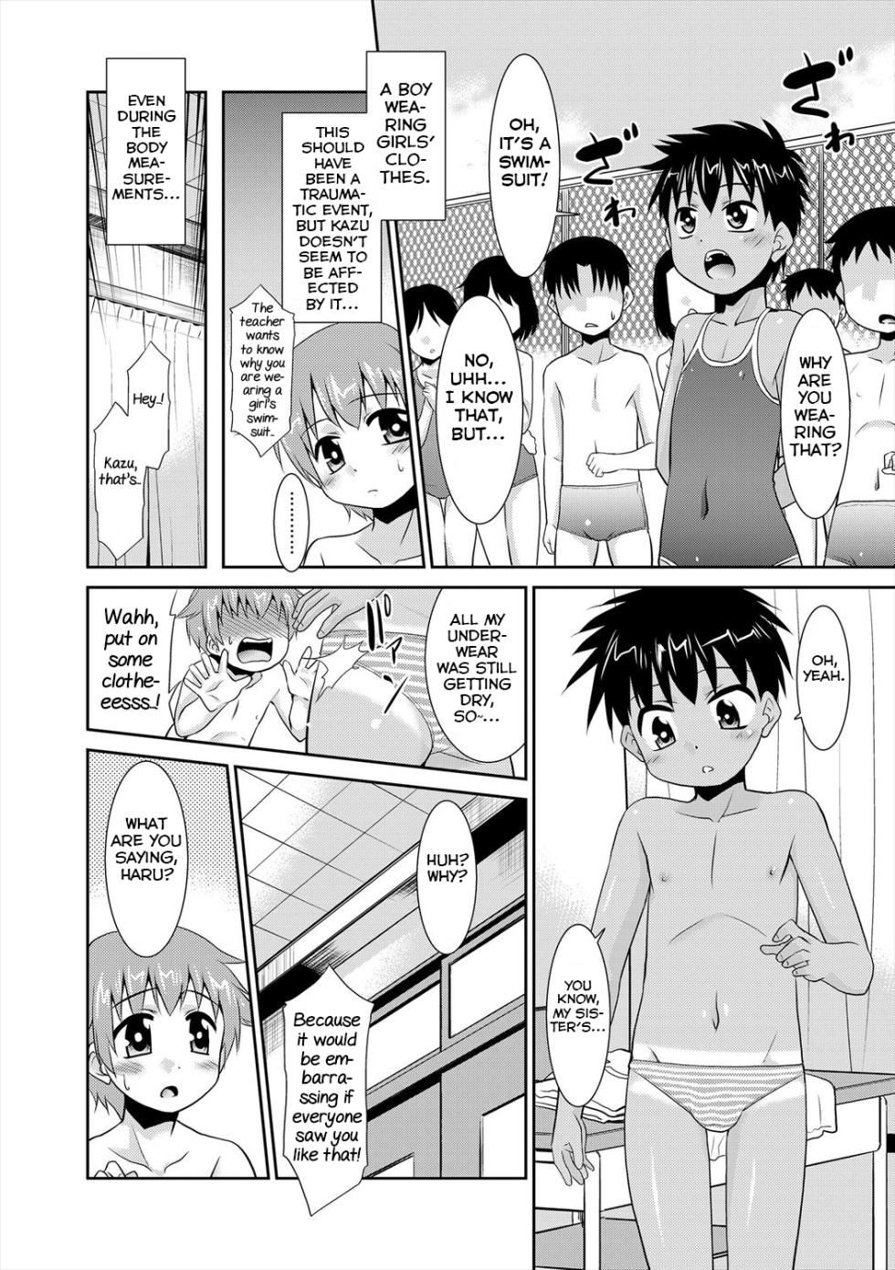 [Nekogen] Shinyuu ga Mizugi ni Kigaetara... (Bokura no Koushoku Shounen Dan) [English] [Yuuta's Blog] - Page 4