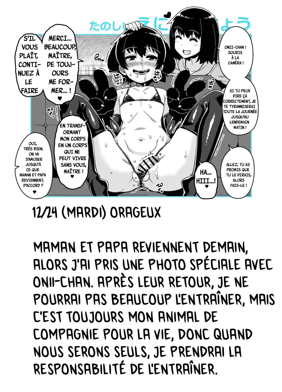 [Tateyoko Issen (Shinagawa Mikuzu)] Onii-chan Choukyou Nikki [French] [Soamora] [Digital] - Page 21