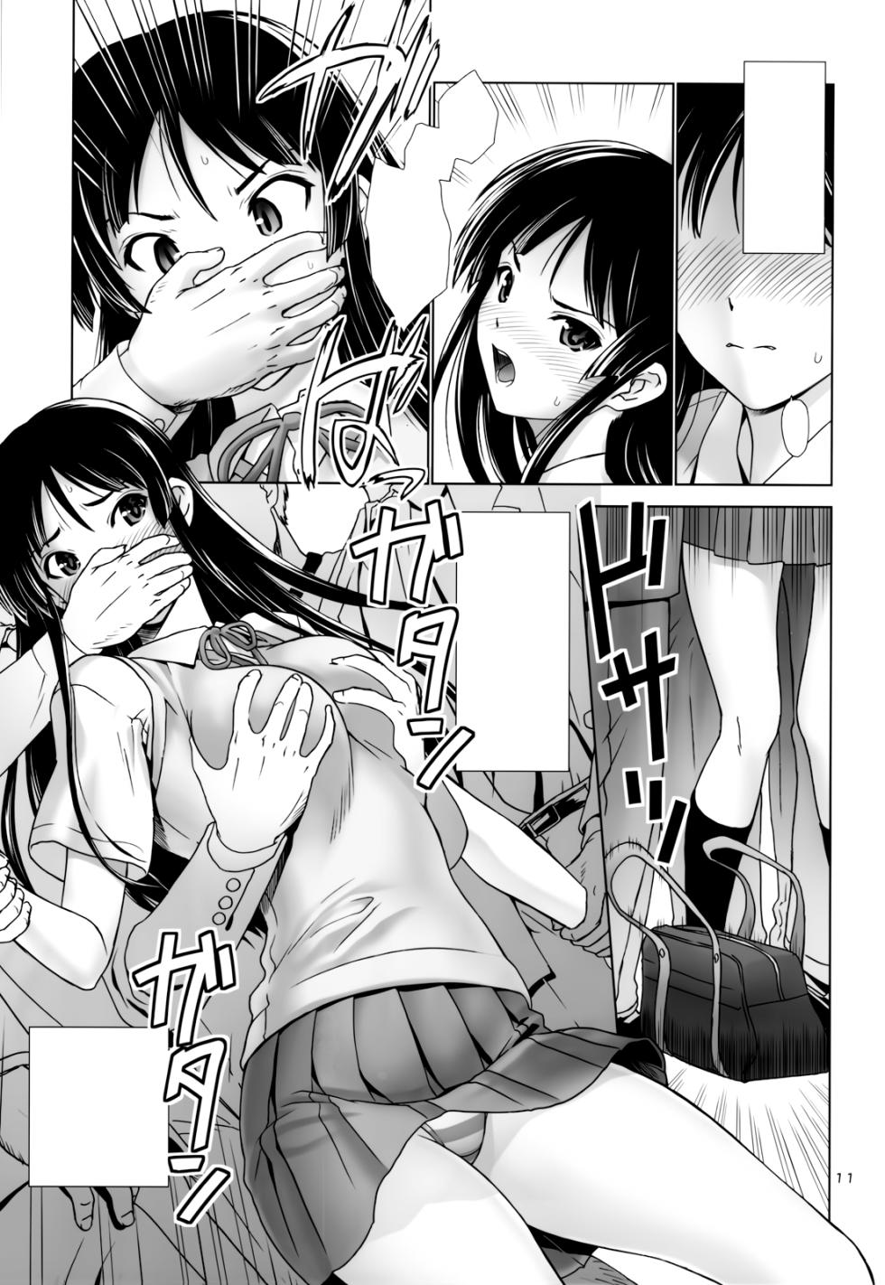 (C78) [Hellabunna (Iruma kamiri)] Mio-Mugi Train Molestation | MIO-MUGi Densya Chikan (K-ON!) [Textless] - Page 11