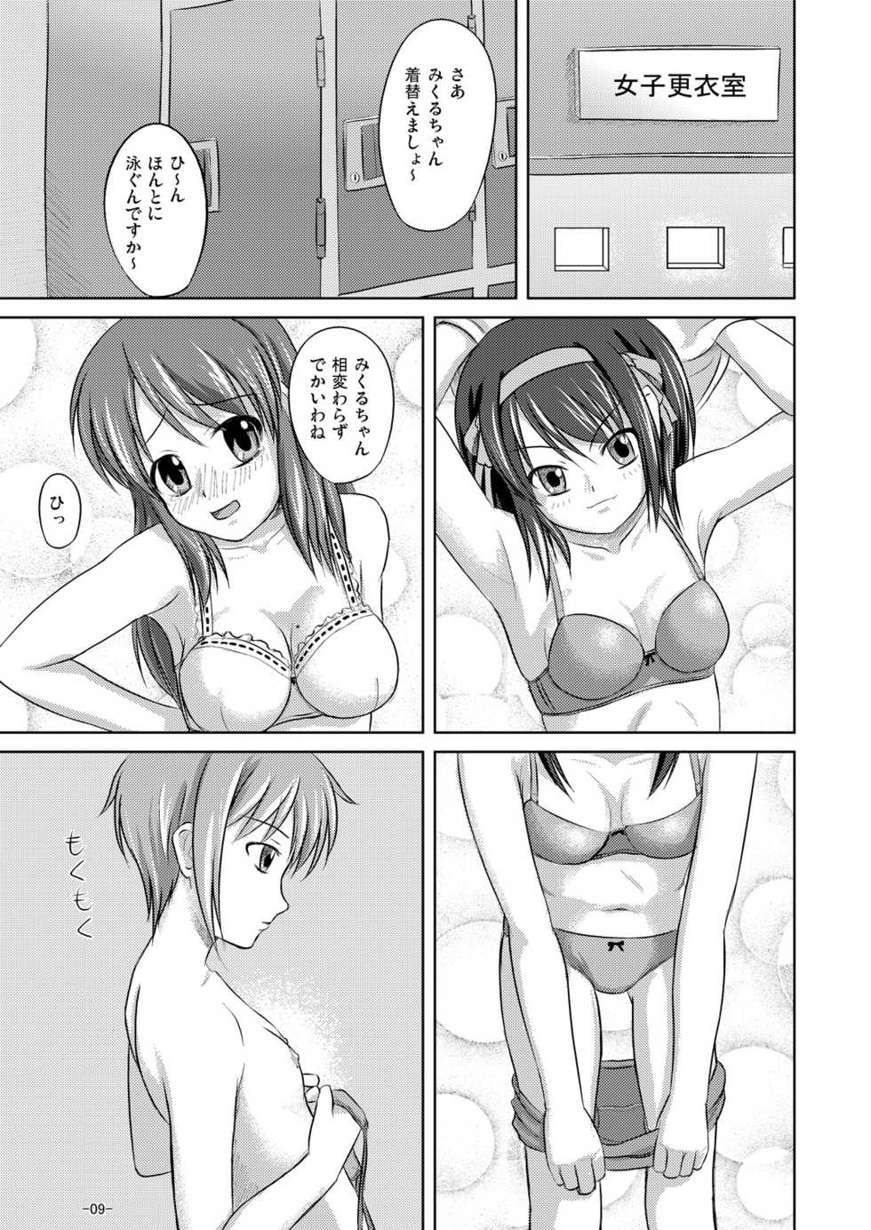 (Kitadaka) [Interrupt Voice (TK4)] Suzumiya Haruhi no Suiei Senkou Tokubetsu-ban (The Melancholy of Haruhi Suzumiya) - Page 9