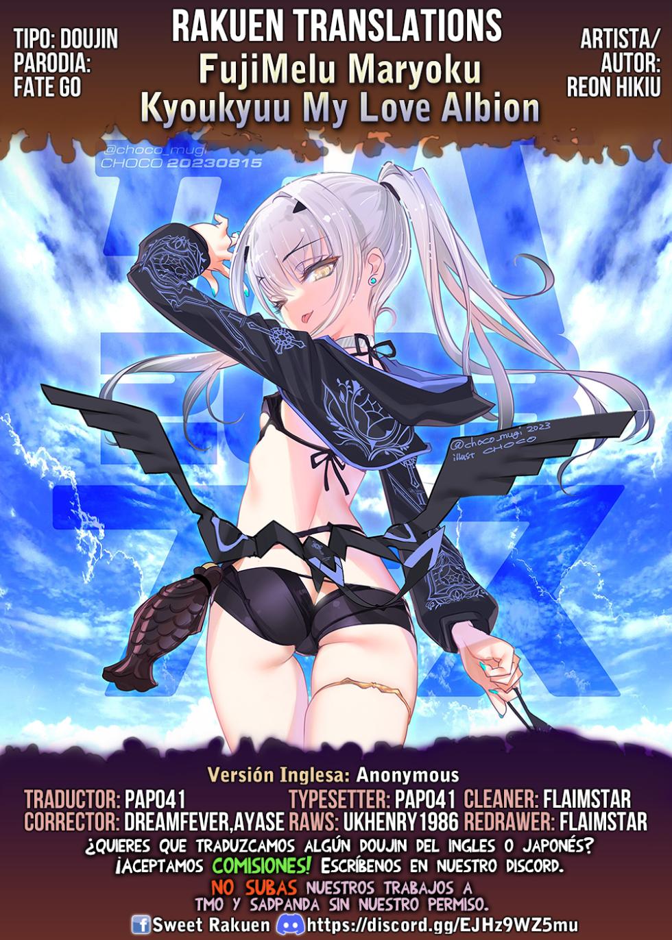 [A-icu Ryuu no Su (Reon.Hikiu)] FujiMelu Maryoku Kyoukyuu My Love Albion (Fate/Grand Order) [Spanish] [Rakuen Translations] [Digital] - Page 38