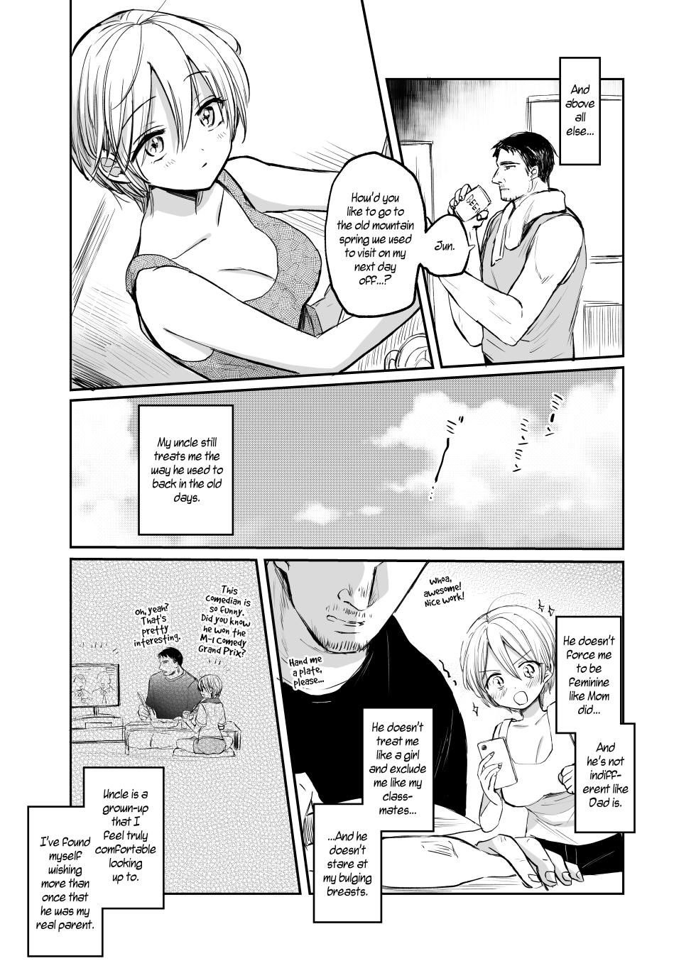 [Tetsukazuno Ao. (Emilio)] Nyotaika Shita Ore wa, Oji-san ni... | I Became a Woman, and my Uncle...[English] [WisdomWapiti] [Digital] - Page 11