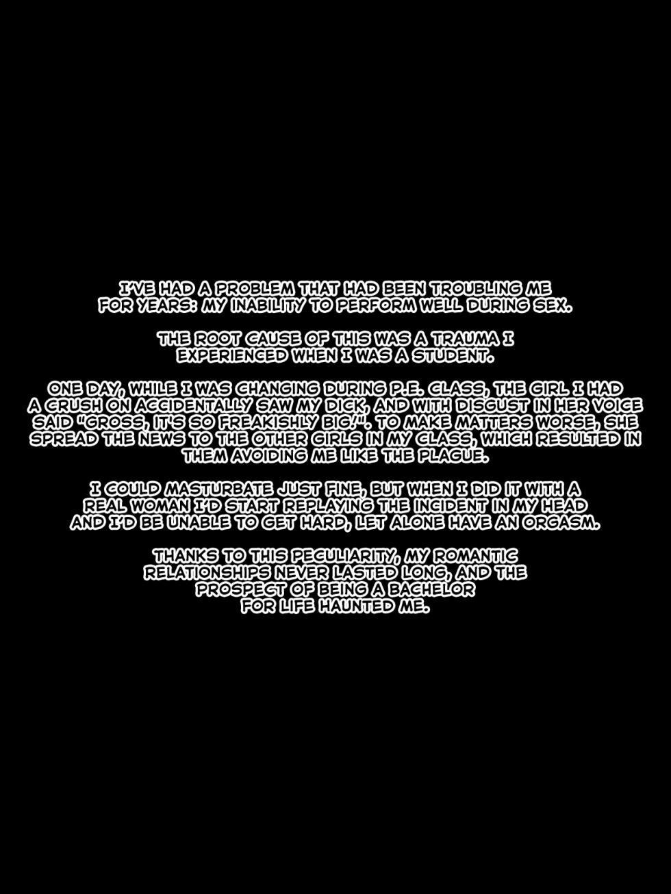 [Himitsu Kessha Vanitas] Josei Kyoufushou Kokufuku! Shemale Counselor | Overcome Gynophobia! Shemale Counselor [English] [amaimono] [Decensored] - Page 3