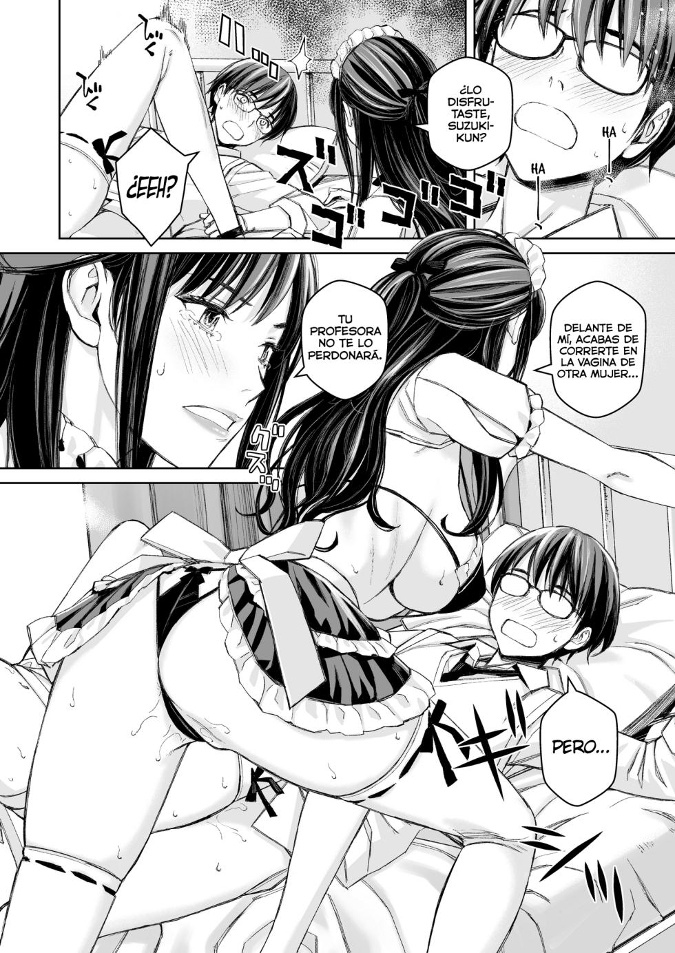 [Family Affair (Takano Masayuki)] Ikenai yo, Satou Sensei! W AroThir Onna Kyoushi Hokenshitsu Maid Play [Spanish] [Lust no Fansub] - Page 24