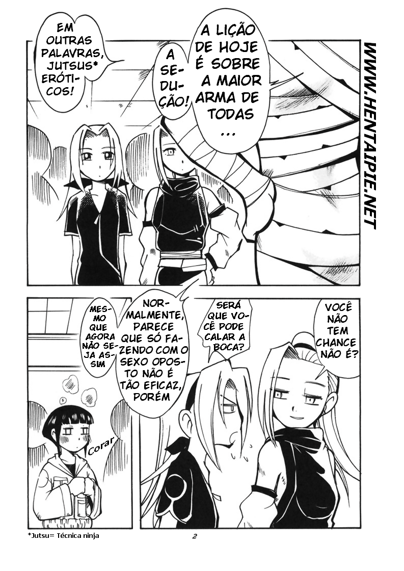 (CR36) [Aa! Aikawa Doujou (Kei Enji)] Onnanoko Doushi ga Ichaicha Suru Hon (Naruto) [Portuguese-BR] [Hentai Pie] - Page 3