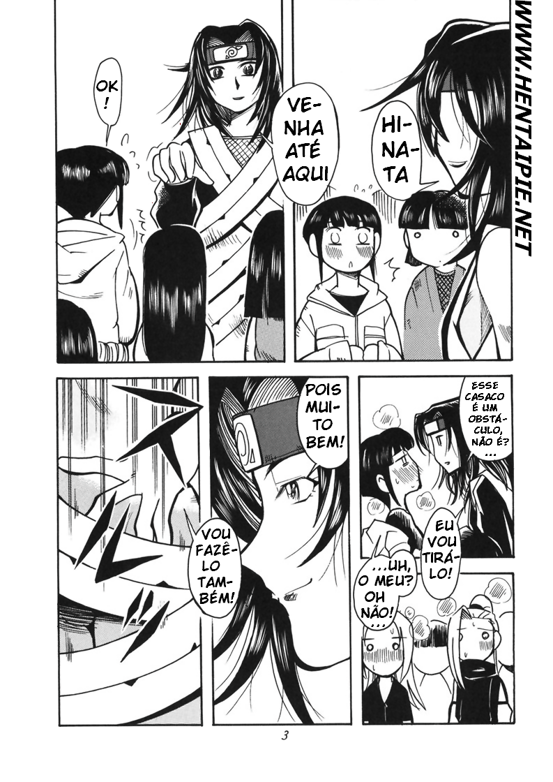 (CR36) [Aa! Aikawa Doujou (Kei Enji)] Onnanoko Doushi ga Ichaicha Suru Hon (Naruto) [Portuguese-BR] [Hentai Pie] - Page 4