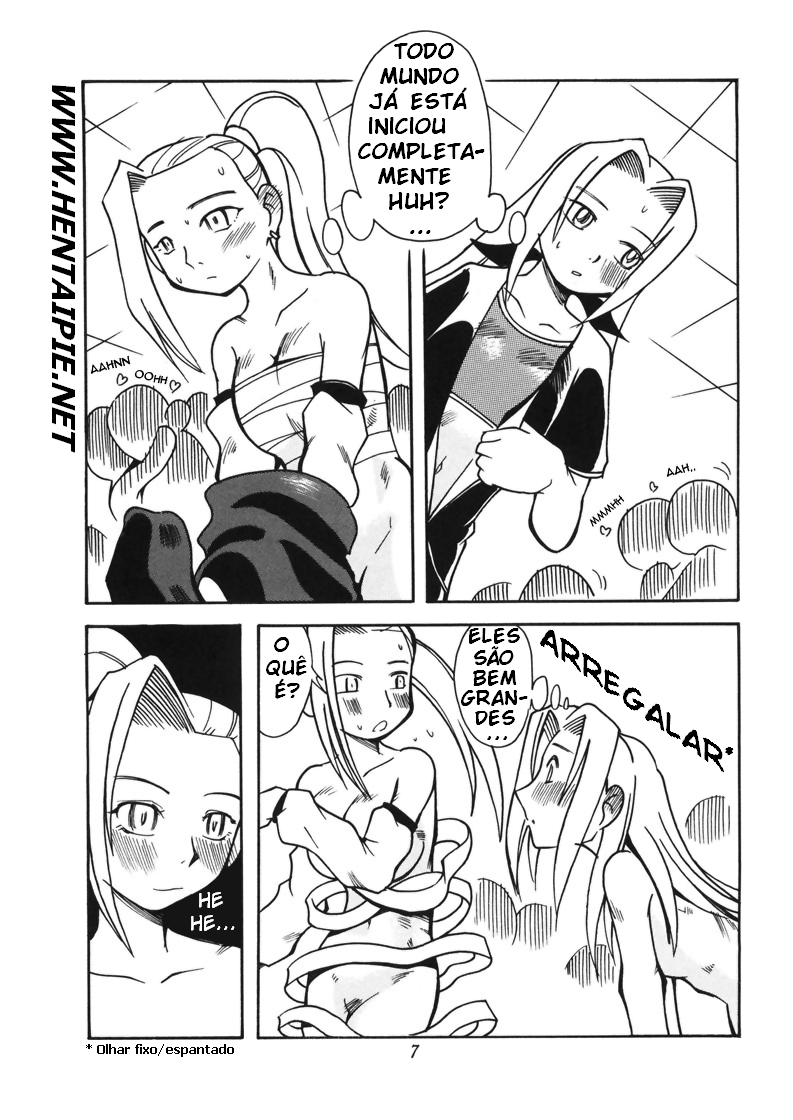 (CR36) [Aa! Aikawa Doujou (Kei Enji)] Onnanoko Doushi ga Ichaicha Suru Hon (Naruto) [Portuguese-BR] [Hentai Pie] - Page 8