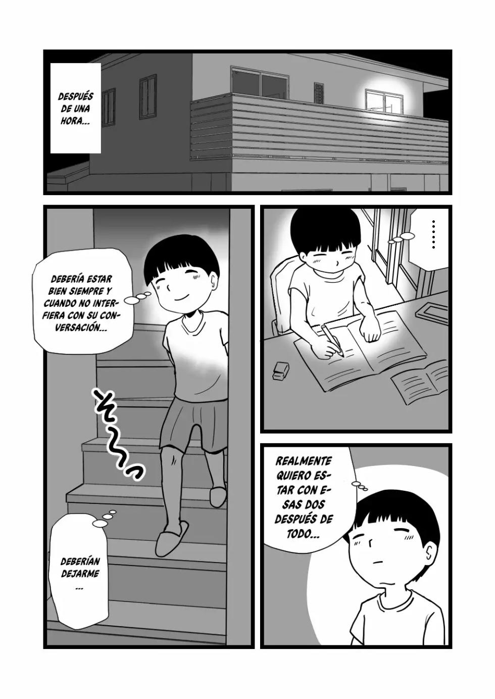 [Momoziri Hustle Dou] Mama to Ayumi-san ni Shibori Torareru Musuko no Hanashi | LA HISTORIA DE UN HIJO QUE ES EXPLOTADO SEXUALMENTE POR SU MADRE Y AYUMI (SPANISH)) - Page 12