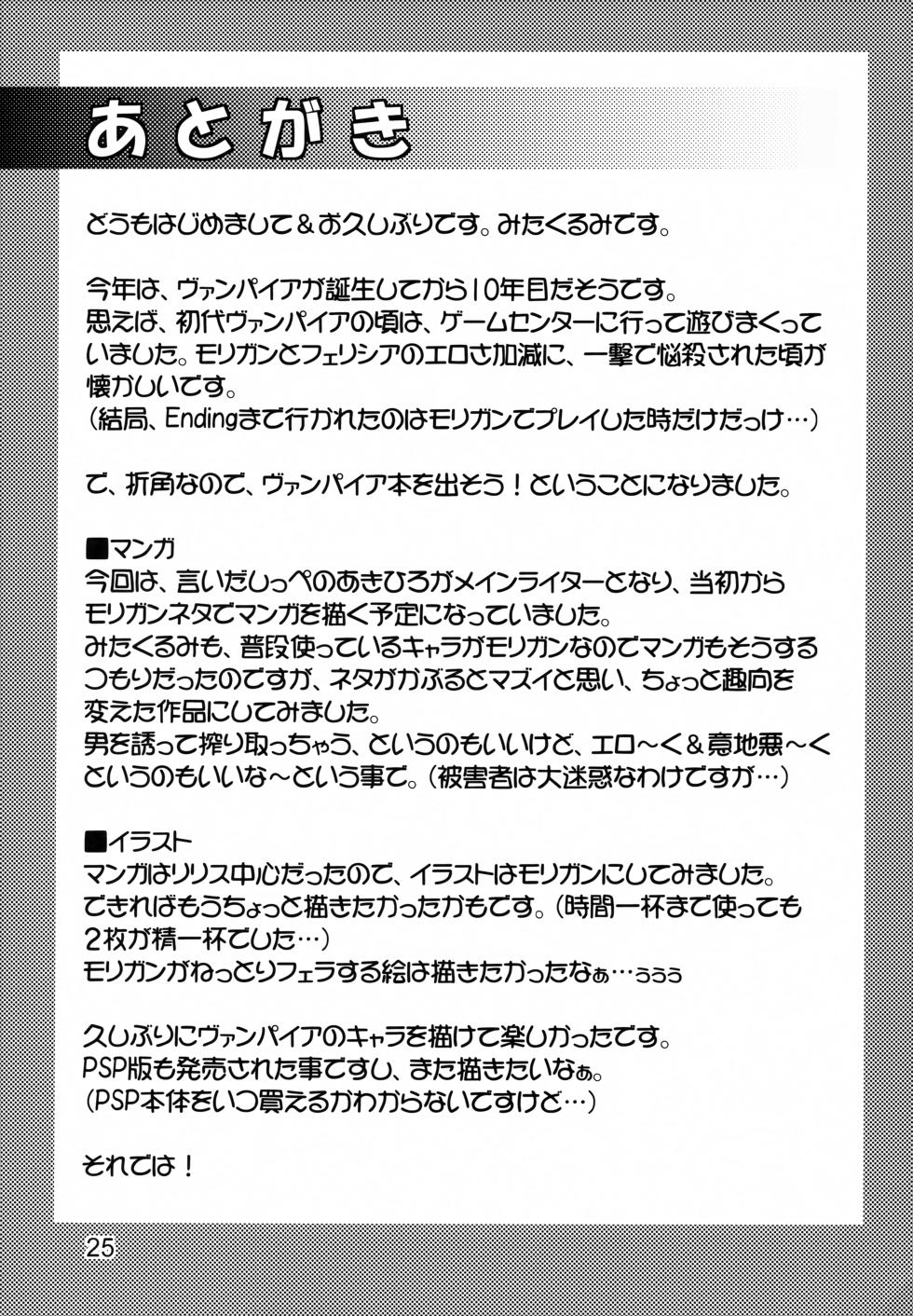 [Chaotic Arts (Akihiro, Mita Kurumi)] EncounteR ~memories~ (Darkstalkers) - Page 24