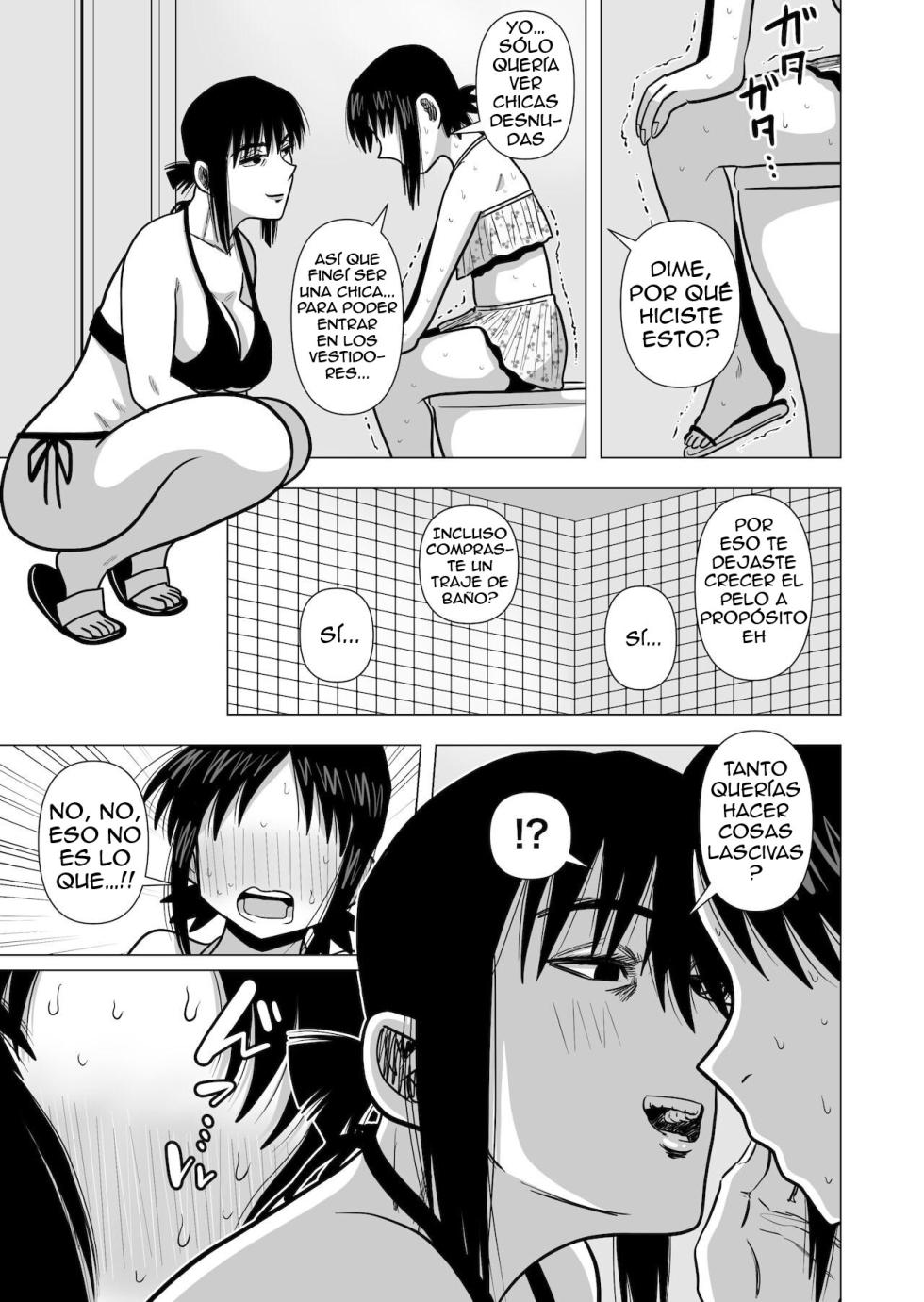 [Gin Eiji] Joshi no Furi Shite Joshi Koui-shitsu ni Haittara Kyonyuu no Obasan ni Barete Muchakucha ni Sareta [Spanish] [Dungeon*Slaves] - Page 8