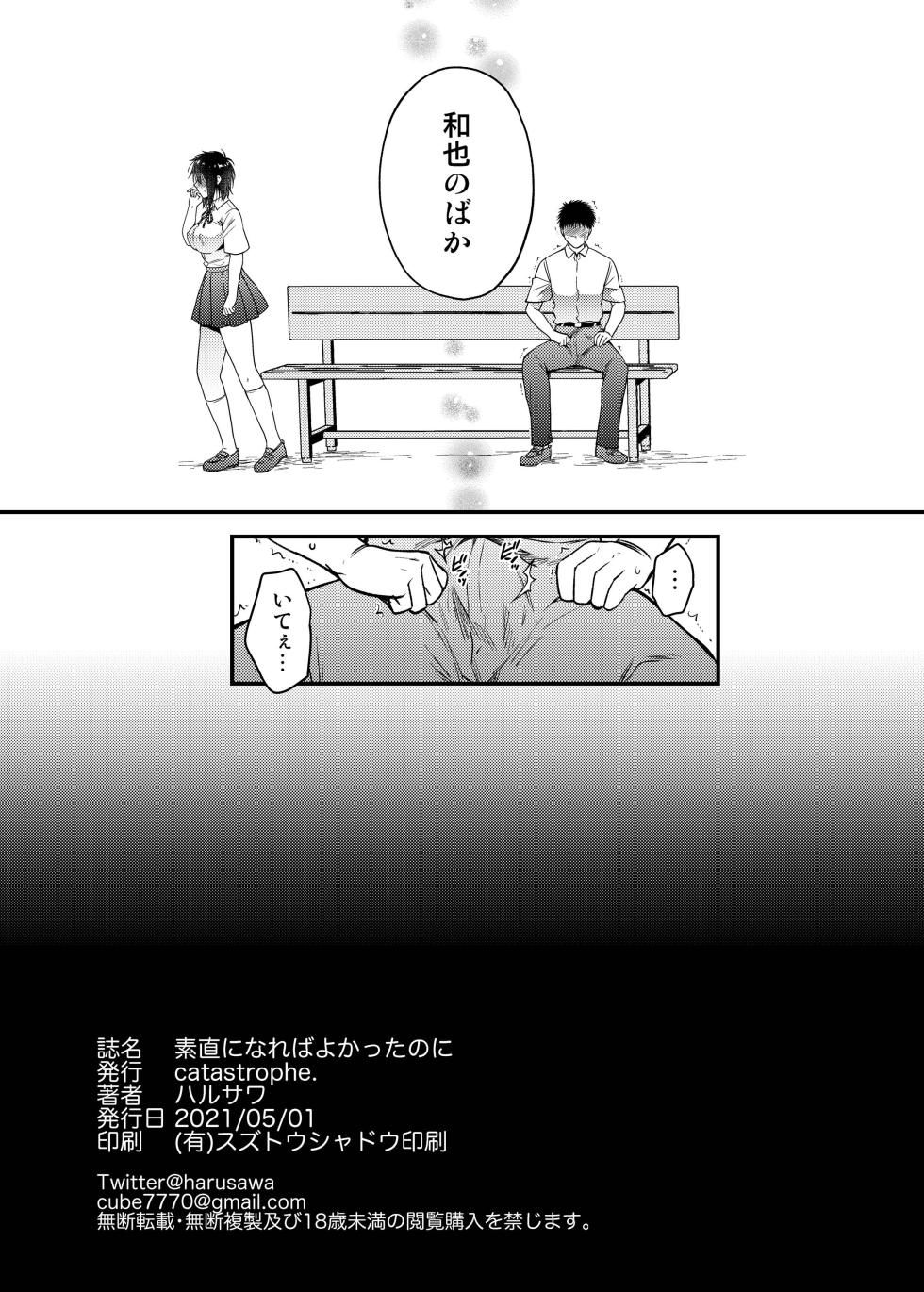 [catastrophe. (ハルサワ)] 素直になればよかったのに - Page 21