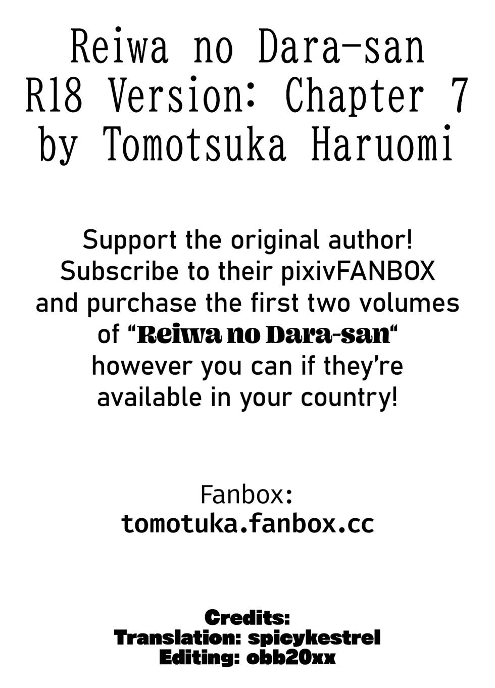 [Tomotsuka Haruomi] Reiwa no Dara-san R18 Version - Chapter 7 [English][Digital] - Page 13