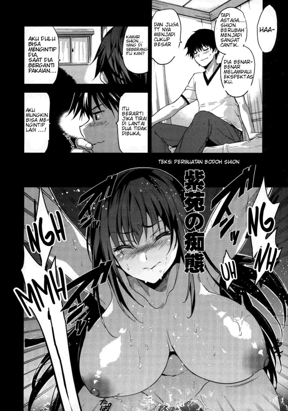 (C96) [Jingai Makyou (Inue Shinsuke)] Otonari no Nie - Saikai Shita Osananajimi no Ie de Okita Koto. [Indonesian] [UStranslation] - Page 21