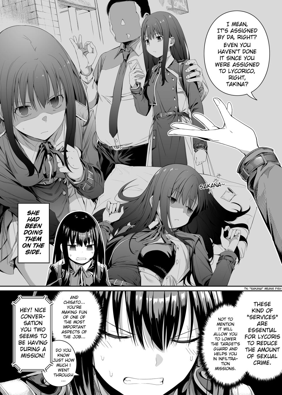 [Bad Mushrooms (Chicke III, 4why)] Junketsu no Sainou | Gift Of Purity (Lycoris Recoil) [English] [Daddy Scan Me Harder!] [Digital] - Page 5