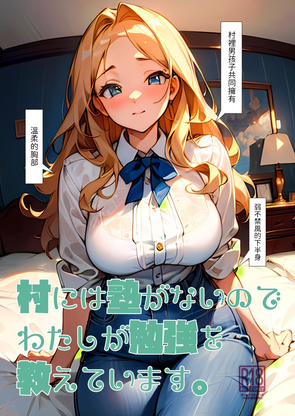 [Oyama! Kikunosuke VS (Henry Jack Jonsen III)] Mura ni wa Juku ga Nai no de Watashi ga Benkyou wo Oshiete-imasu. [Chinese] [Digital] - Page 1