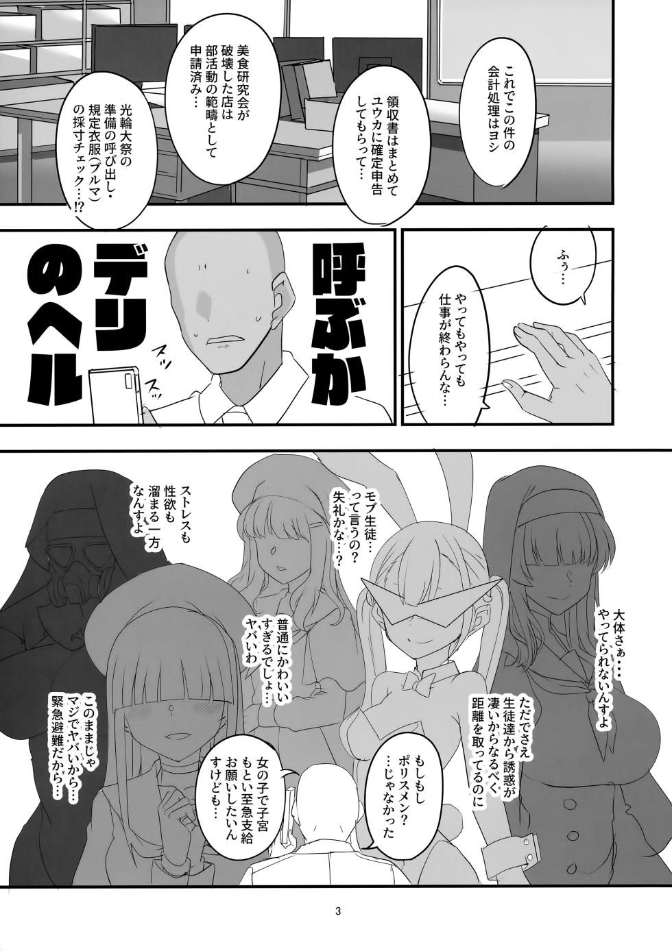 (C101) [BlueMage (Aoi Manabu)] MobDeli (Blue Archive) - Page 2