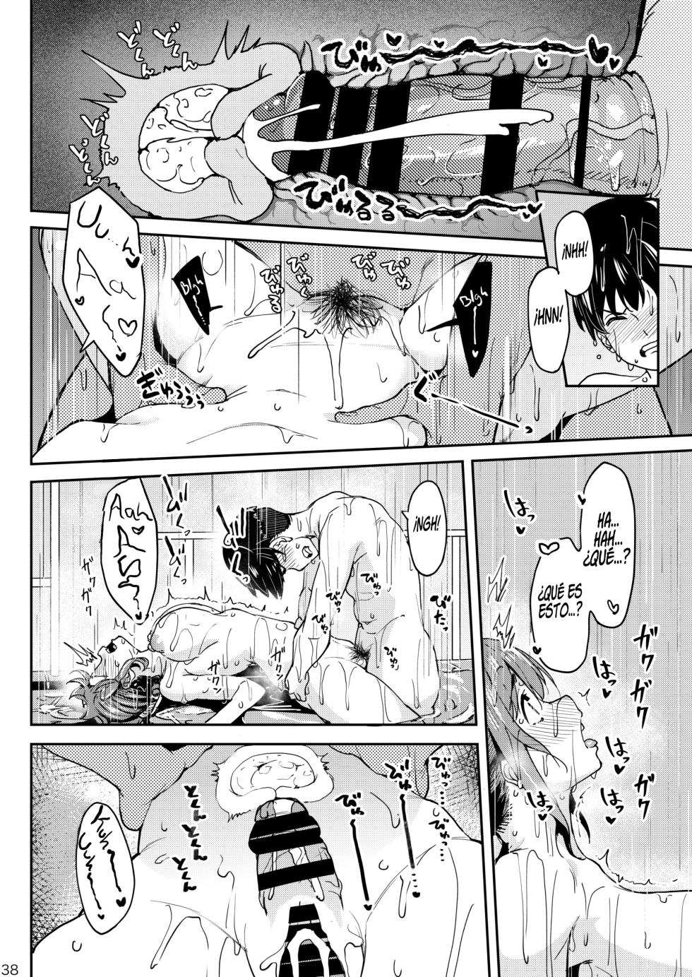 [Ikebukuro Distillery (Kosuke Haruhito)] Mankitsu-chu 3 Onsen Chapter | Pasándola a lo Grande Capitulo 3: Onsen [Spanish] [NekoCreme] [Digital] - Page 37