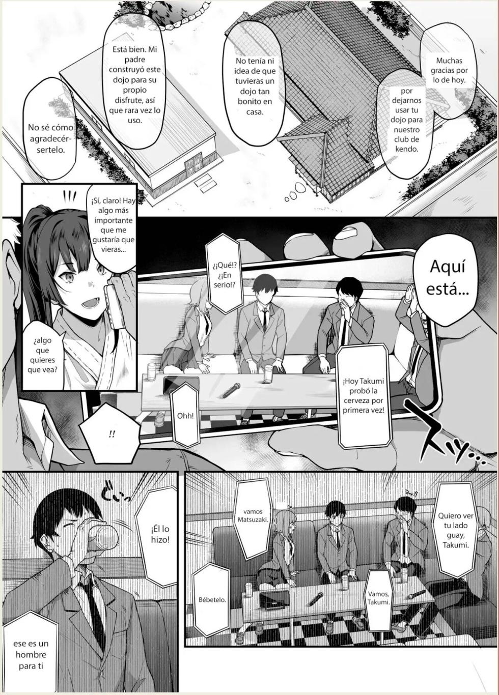 [Kaedeko, Yozo] Kendoubu Shushou de Osananajimi no Bijin de Tsuyoi Boku no Kanojo ga, Charao ni Assari Otosareru Wake ga Nai [Spanish] - Page 15