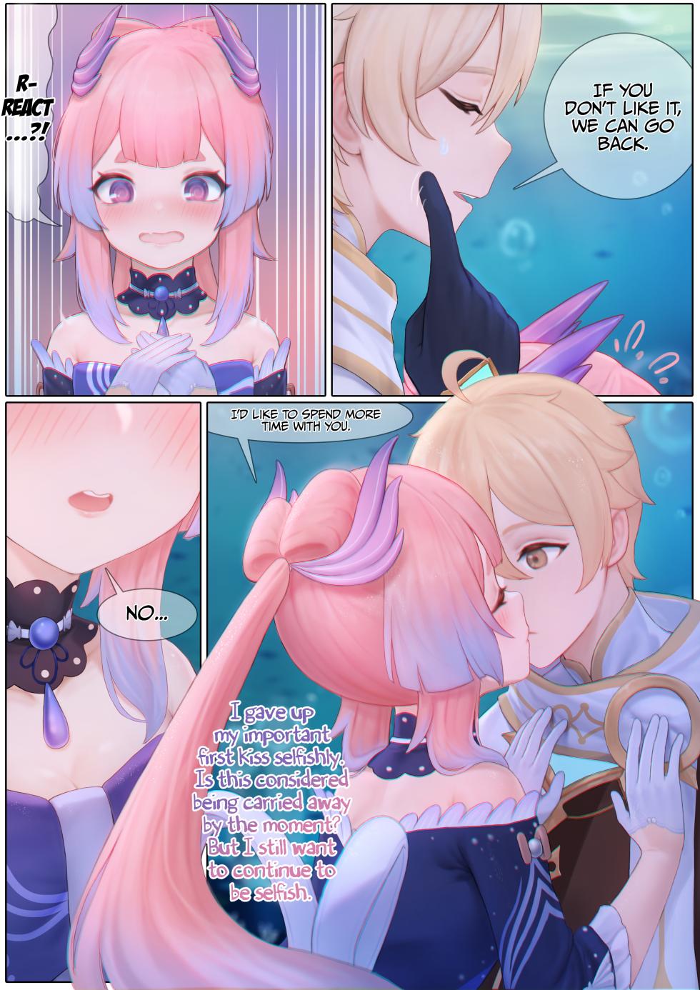 [Reikoku na Haizara] Flustered Kokomi (Genshin Impact) [English] [LunaticSeibah + Papo41] - Page 12