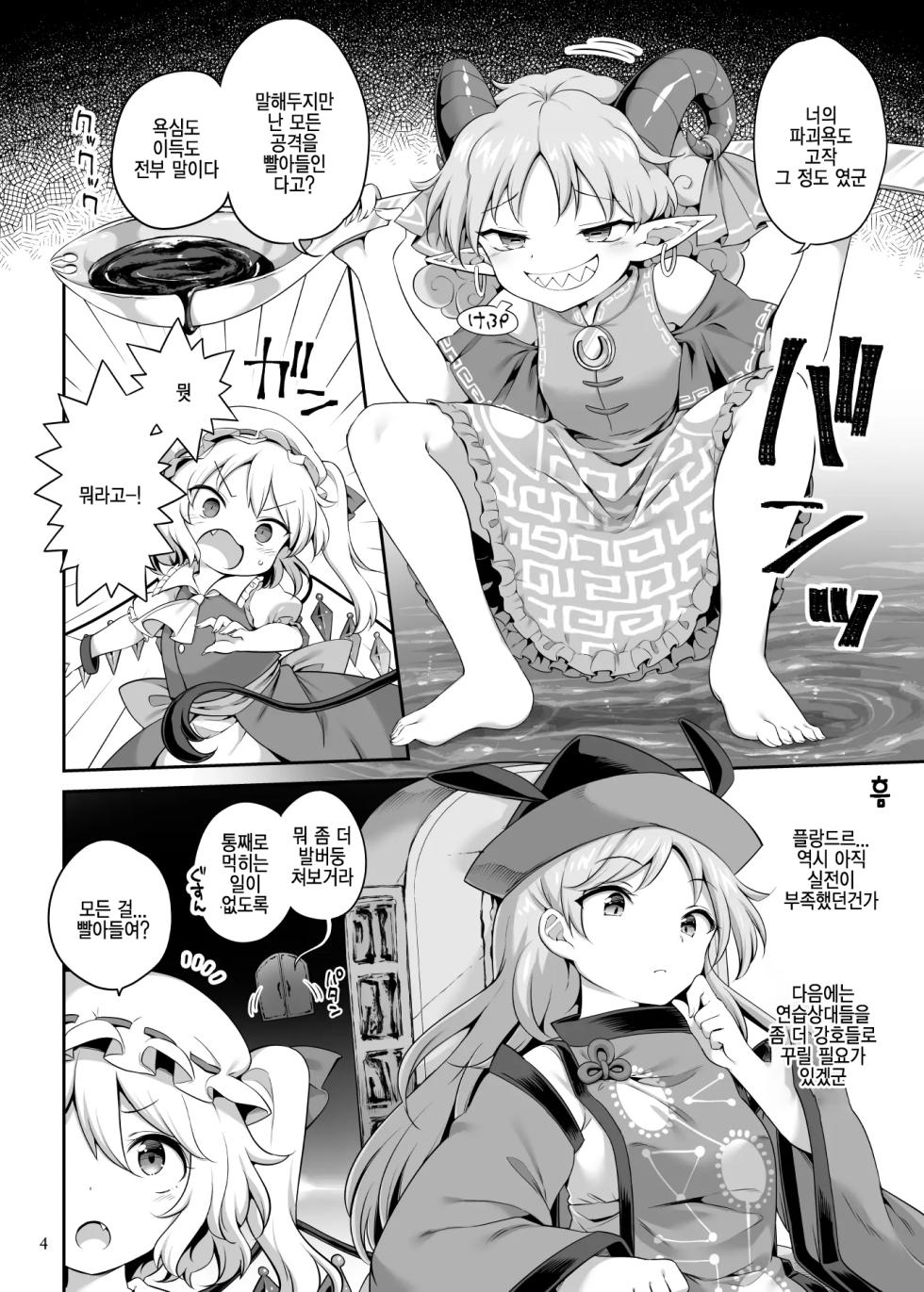 [Unmei no Ikasumi (Harusame)] Suwarete Dame nara Suttemiro! | 빨려서 안되면 빨아보자! (Touhou Project) [Korean] [Digital] - Page 4