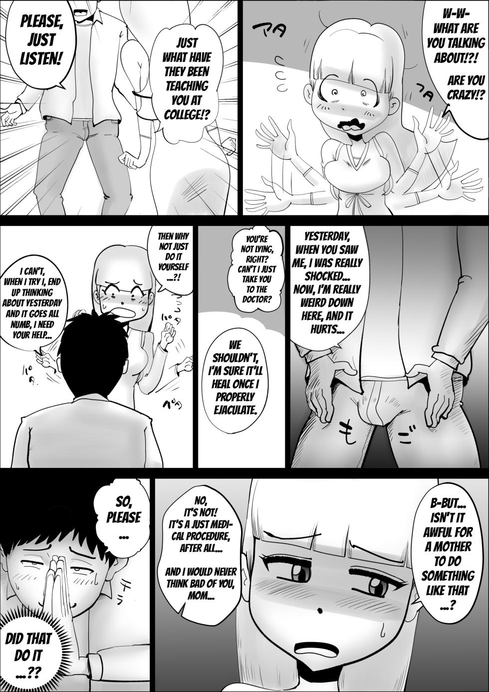 [kazum] Kaa-san ga Nandakanda Itte Musuko no Seishori ni Tsukiatte kureta Hanashi | The Story of How a Mother Somehow Went Along With Her Son's Perverse Requests [English] - Page 8