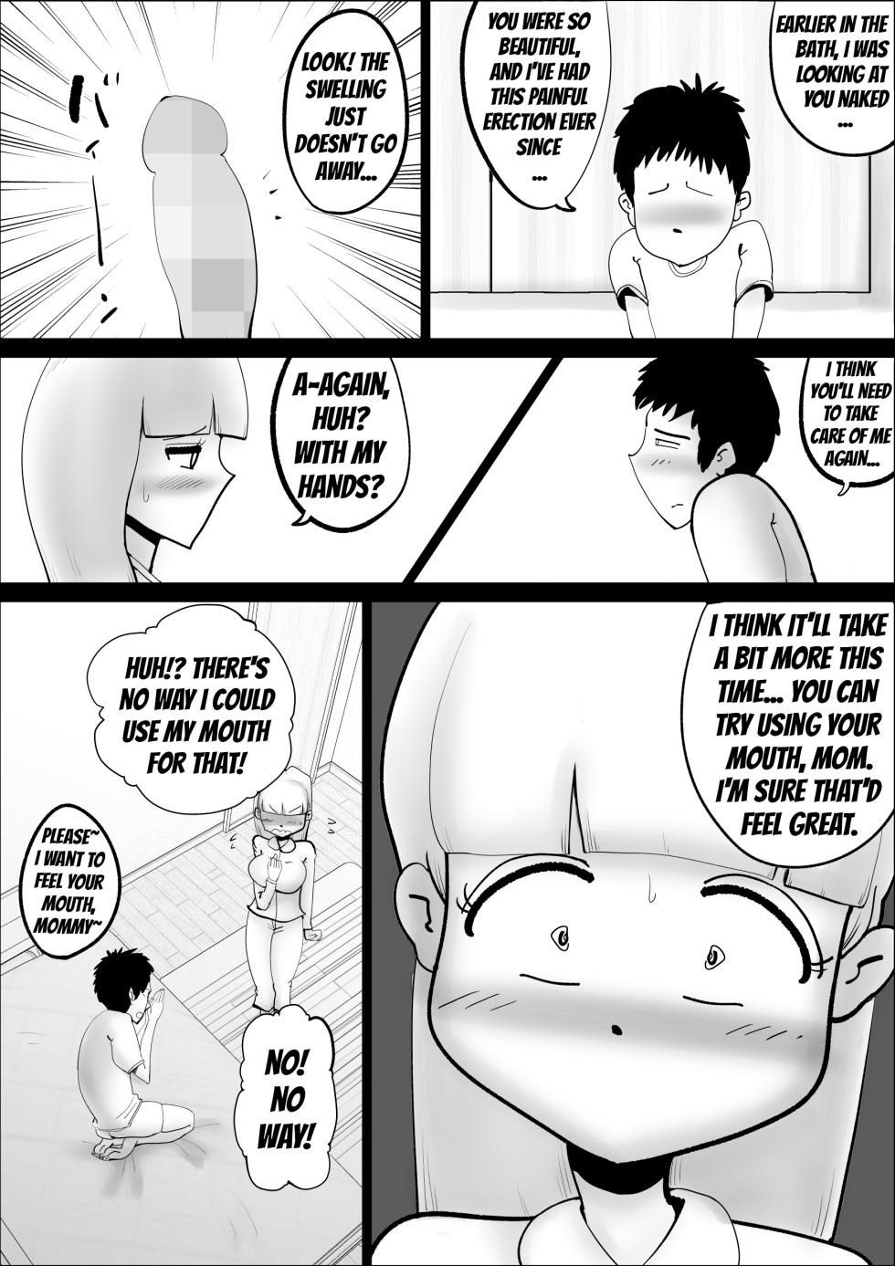 [kazum] Kaa-san ga Nandakanda Itte Musuko no Seishori ni Tsukiatte kureta Hanashi | The Story of How a Mother Somehow Went Along With Her Son's Perverse Requests [English] - Page 19