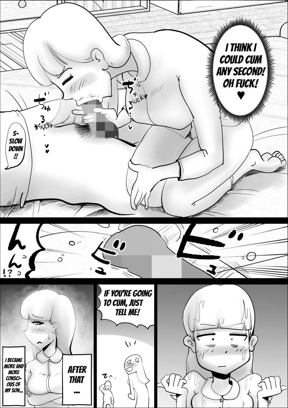 [kazum] Kaa-san ga Nandakanda Itte Musuko no Seishori ni Tsukiatte kureta Hanashi | The Story of How a Mother Somehow Went Along With Her Son's Perverse Requests [English] - Page 23