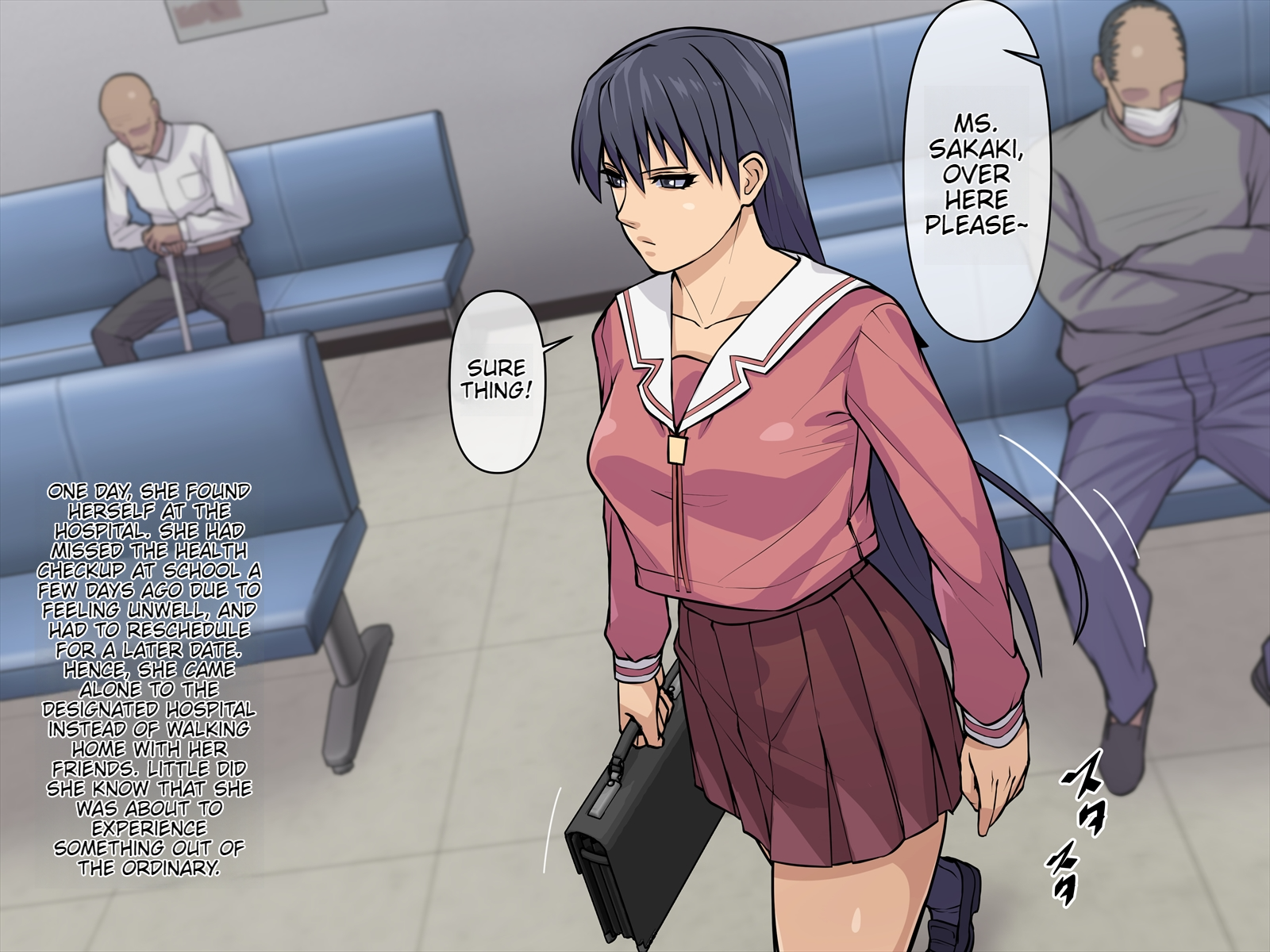 [THE HYPERMAN] Azumanga Ngentot - Sakaki deceived by an unscrupulous hospital - Page 1