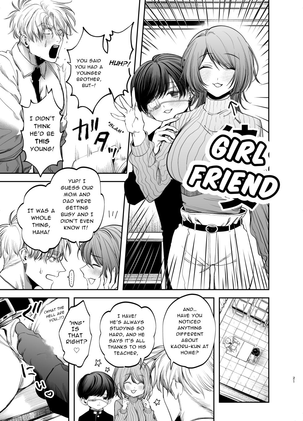 [KANIPANKO (Kanipan Mushamusha)] Kyokon Sugiru Oshiego ni Choukyou Sarete Ketsuman Dorei ni Narimashita | Sexually Trained By My Excessively Big Dicked Student, I Became an Anal Fuck Slave [English] [ぴぽぴぽ] - Page 21