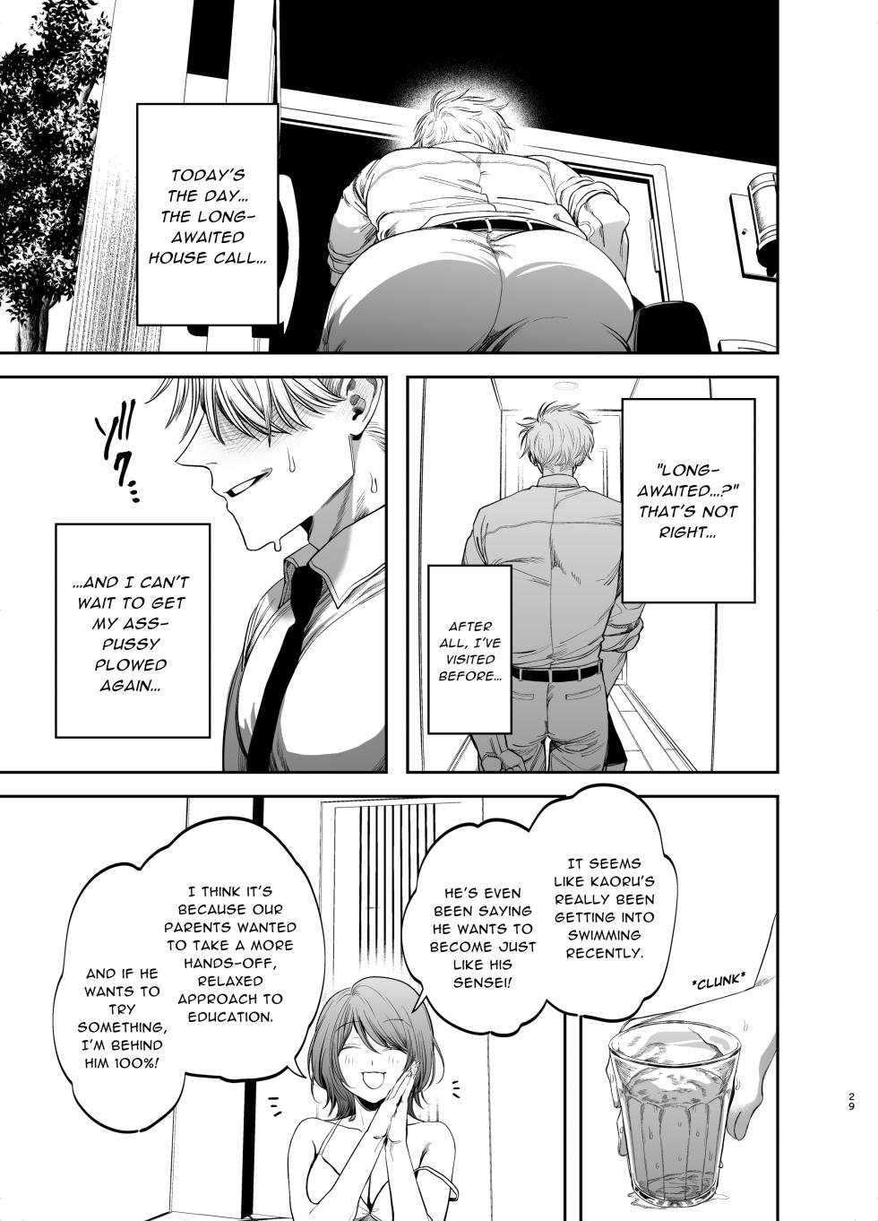 [KANIPANKO (Kanipan Mushamusha)] Kyokon Sugiru Oshiego ni Choukyou Sarete Ketsuman Dorei ni Narimashita | Sexually Trained By My Excessively Big Dicked Student, I Became an Anal Fuck Slave [English] [ぴぽぴぽ] - Page 29
