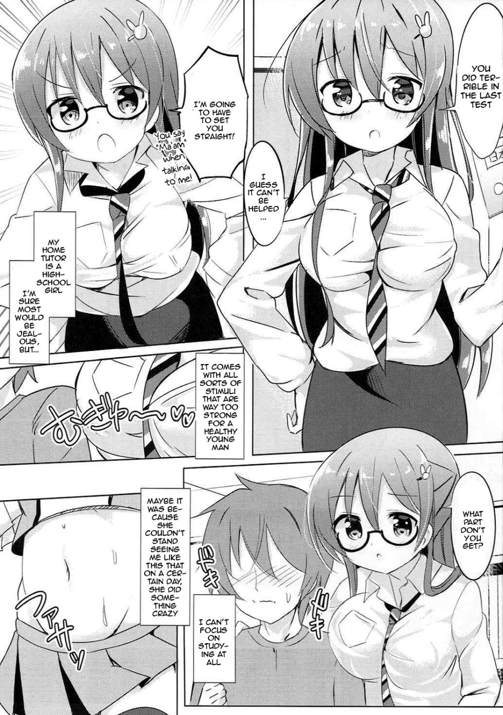 (Puniket 35) [0000 (Akito.)] Rize Sensei to Himitsu no Jugyou | Secret Lessons with Rize-sensei (Gochuumon wa Usagi desu ka?) [English] {Doujins.com} - Page 2