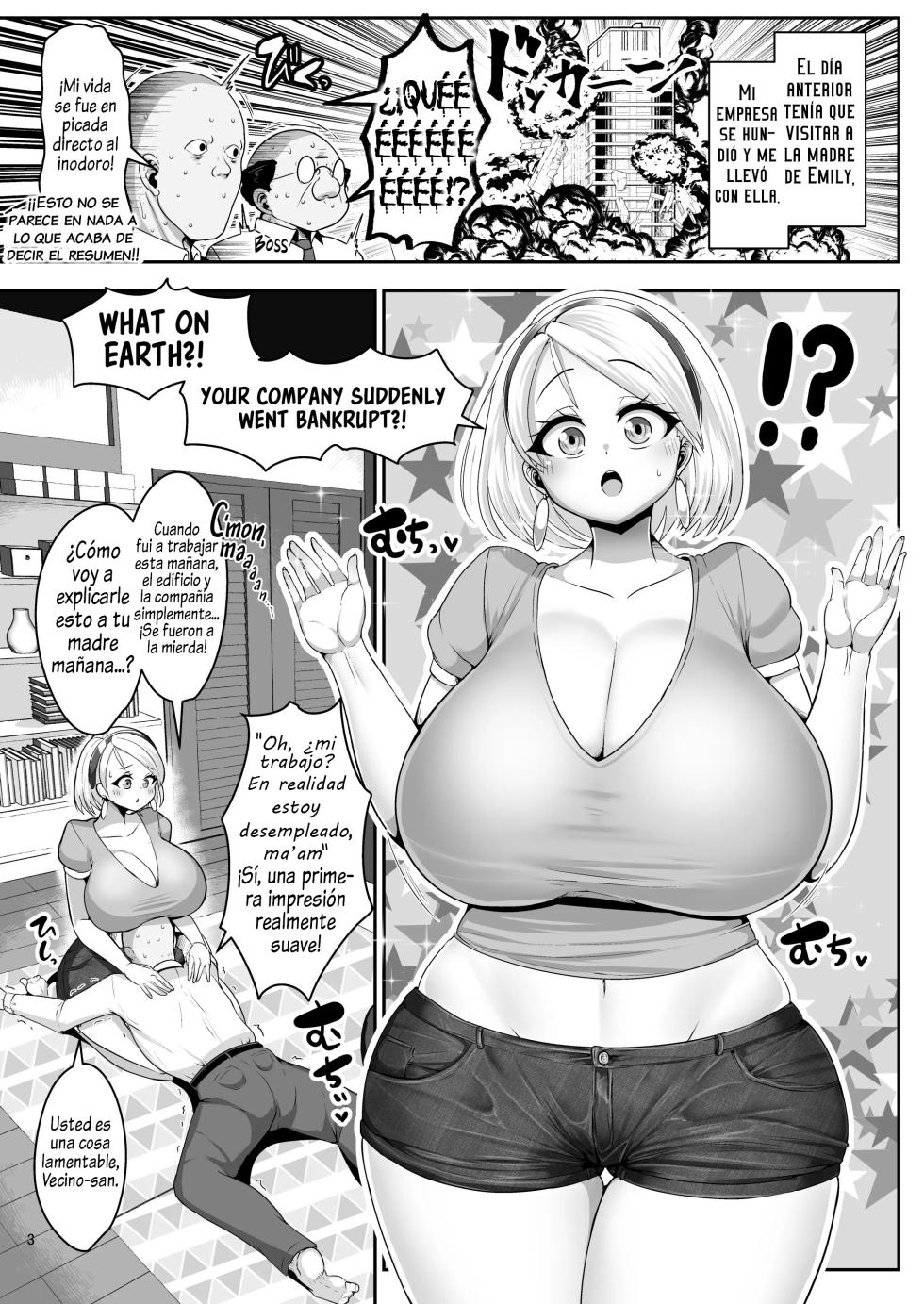 [Shinshunshantonshou (Bukatsu)] H Daisuki Kinpatsu Hakujin Bakunyuu Ryuugakusei ga Tonari no Heya ni Hikkoshite Kita!! 1-3 | A Nymphomaniac Blonde Exchange Student with Gigantic Tits Moved in Next Door!! 1-3 [Spanish] - Page 27