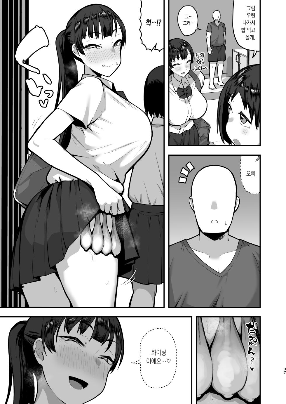 [Anon's Flood Myth (Anon 2-okunen)] Imouto no Tomodachi ga Dosukebe Taishuu Feti Sugite, InCha no Ore to Kikenbi Nakadashi Hamemakuri | 여동생의 친구가 너무 개변태 체취 페티라서, 찐따인 나랑 위험한 날 질싸 섹스 존나 함 [Korean] [Decensored] - Page 37