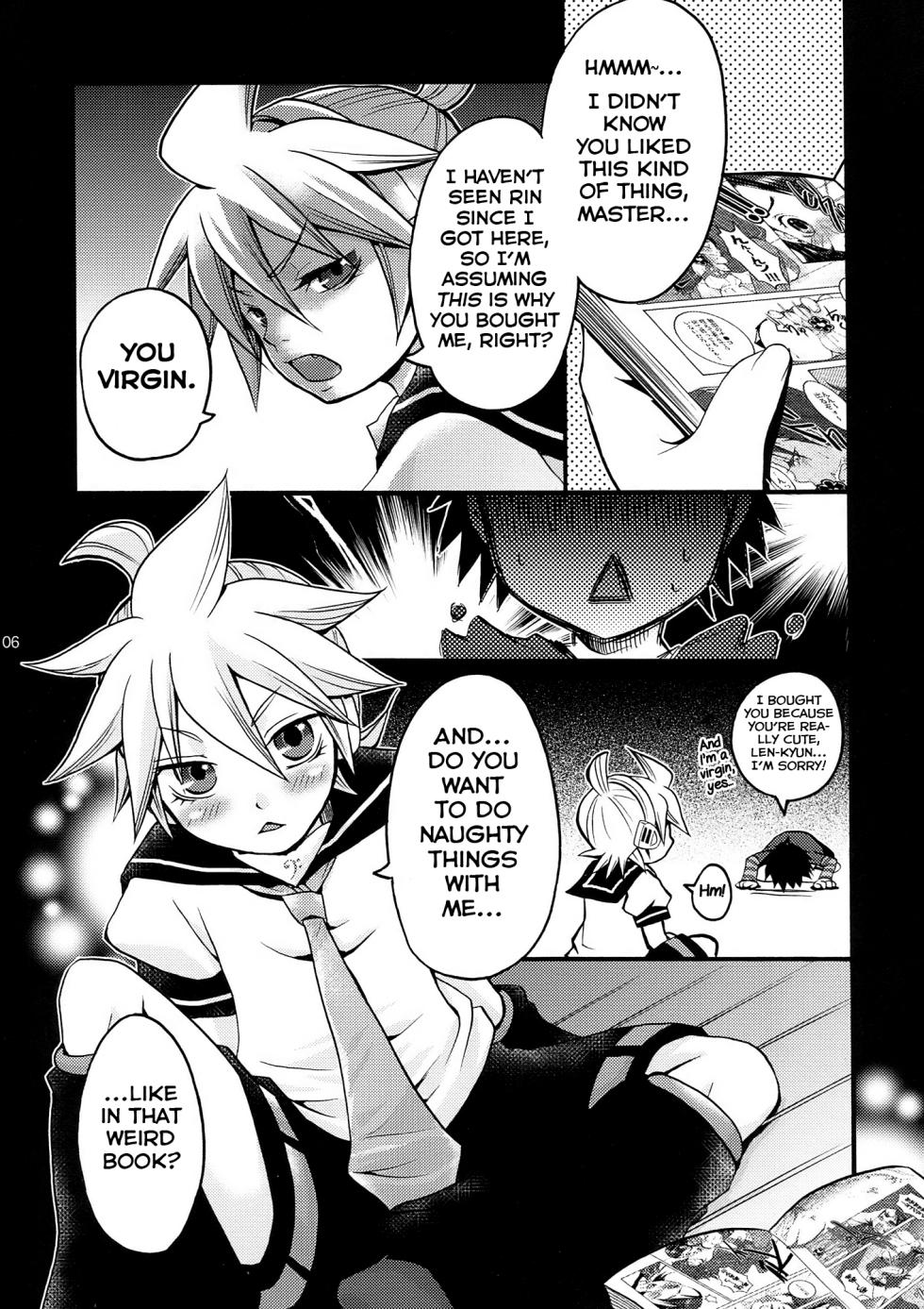 (THE VOC@LOID M@STER 6) [Yomosugara (Various)] Yoru wa Omoikkiri Len-kyun! (VOCALOID2) [English] [Yuuta's Blog] - Page 6