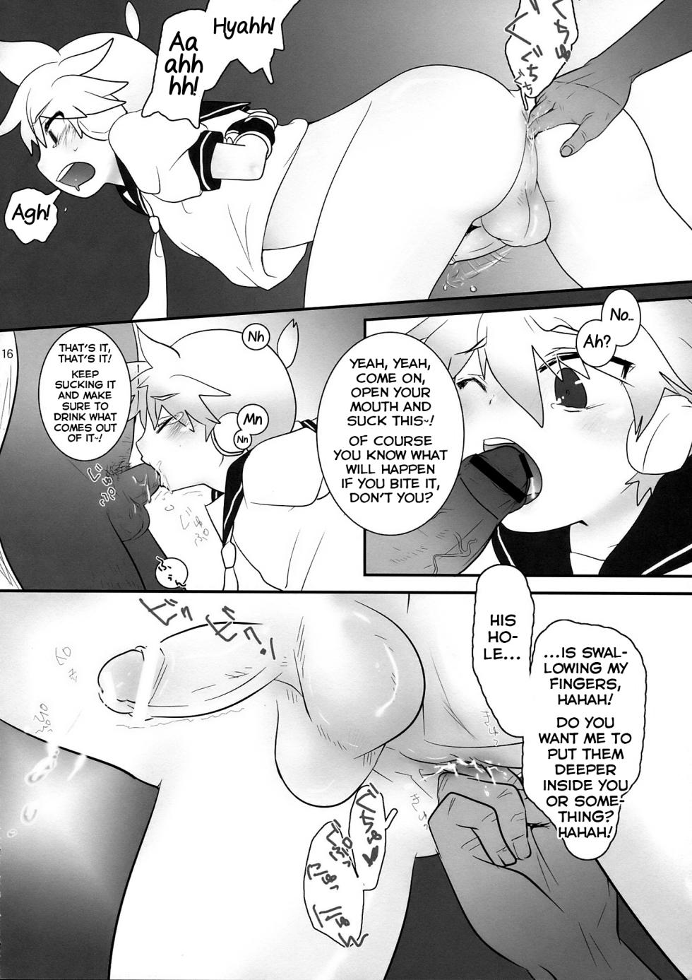 (THE VOC@LOID M@STER 6) [Yomosugara (Various)] Yoru wa Omoikkiri Len-kyun! (VOCALOID2) [English] [Yuuta's Blog] - Page 16
