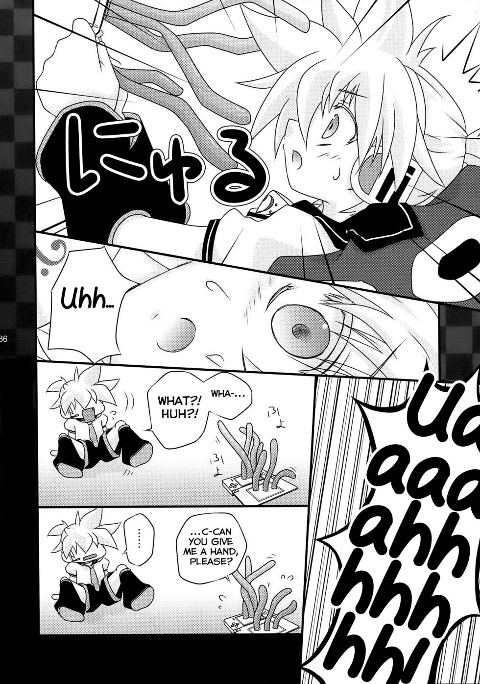 (THE VOC@LOID M@STER 6) [Yomosugara (Various)] Yoru wa Omoikkiri Len-kyun! (VOCALOID2) [English] [Yuuta's Blog] - Page 36